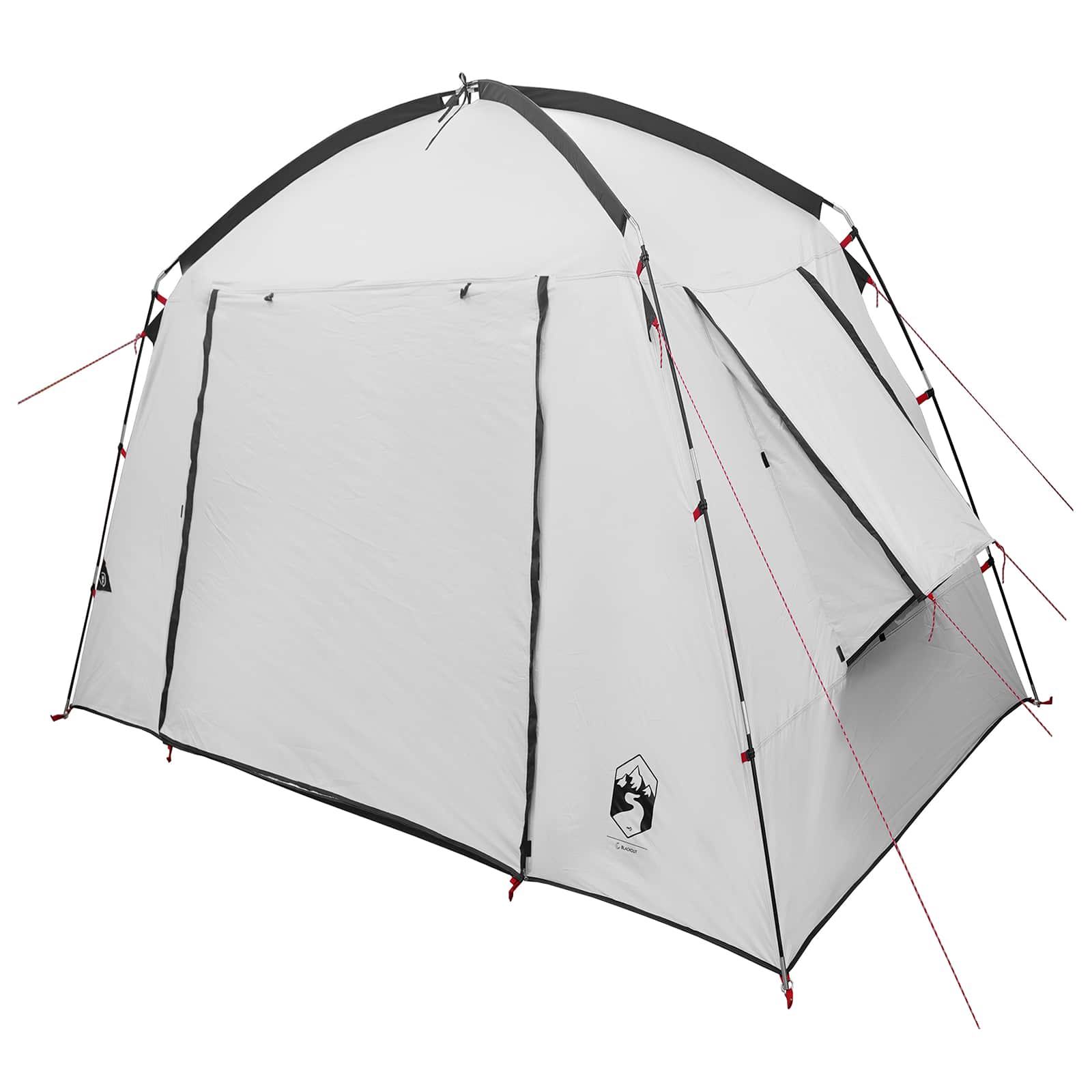 Hütten-Zelt mit Dach Weiß Blackout 210 x 210 x 138 cm Polyester