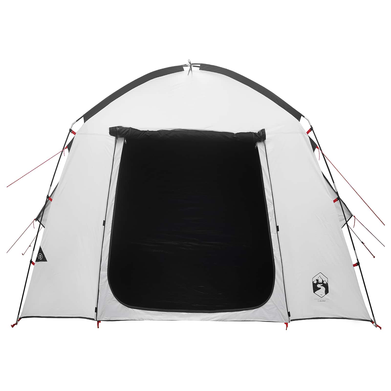 Hütten-Zelt mit Dach Weiß Blackout 210 x 210 x 138 cm Polyester