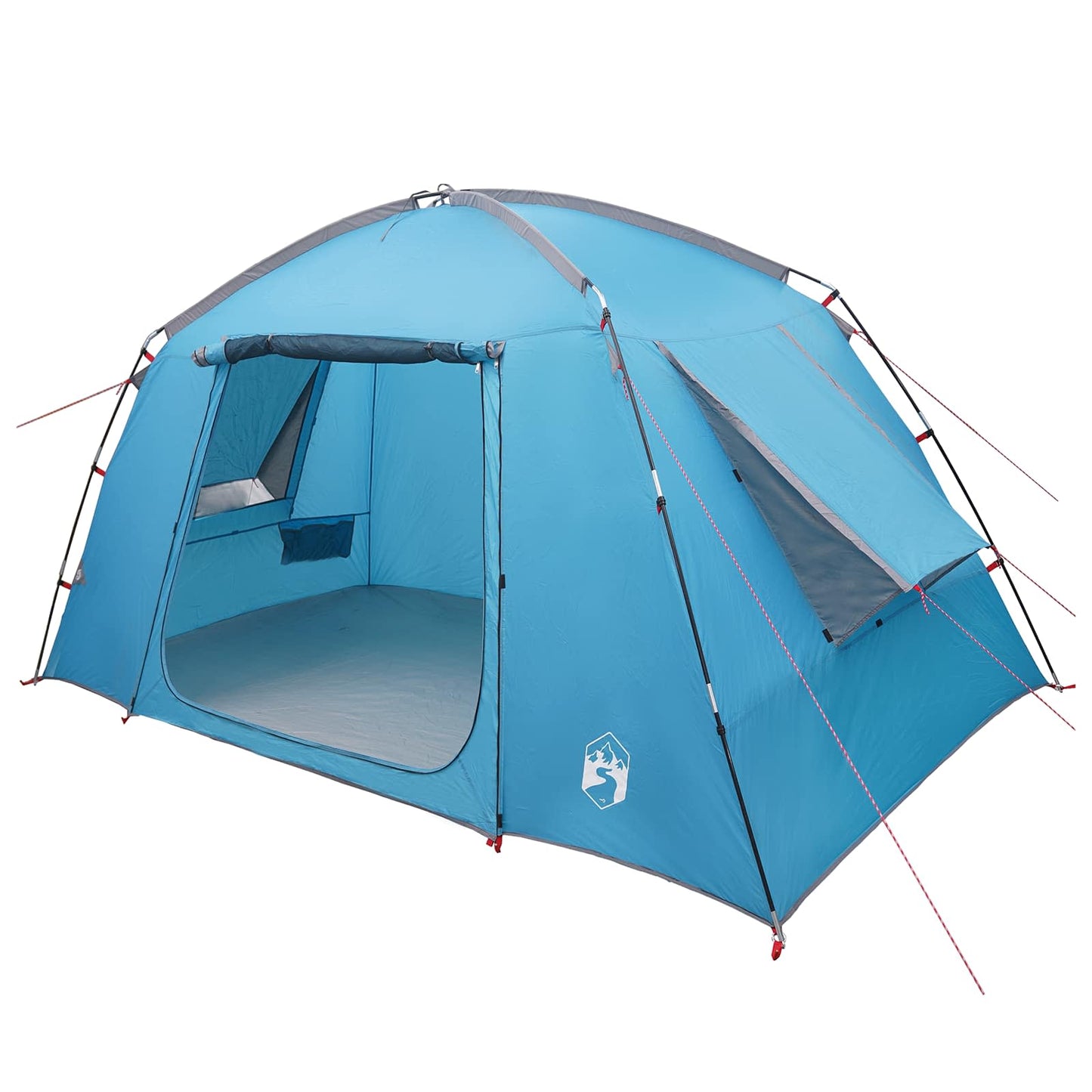 Hütten-Zelt mit Dach Blau 300 x 210 x 156 cm Polyester