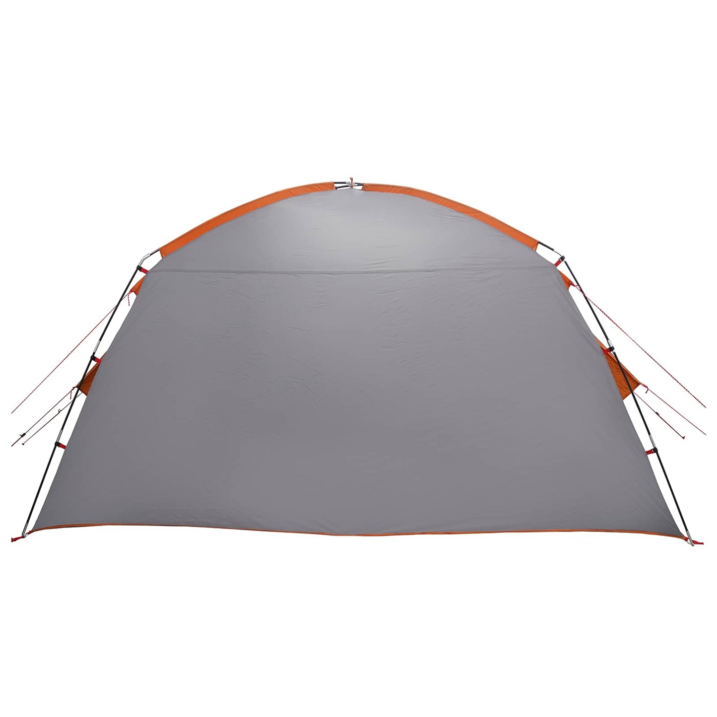 Hütten-Zelt Grau und Orange 300 x 210 x 156 cm Polyester