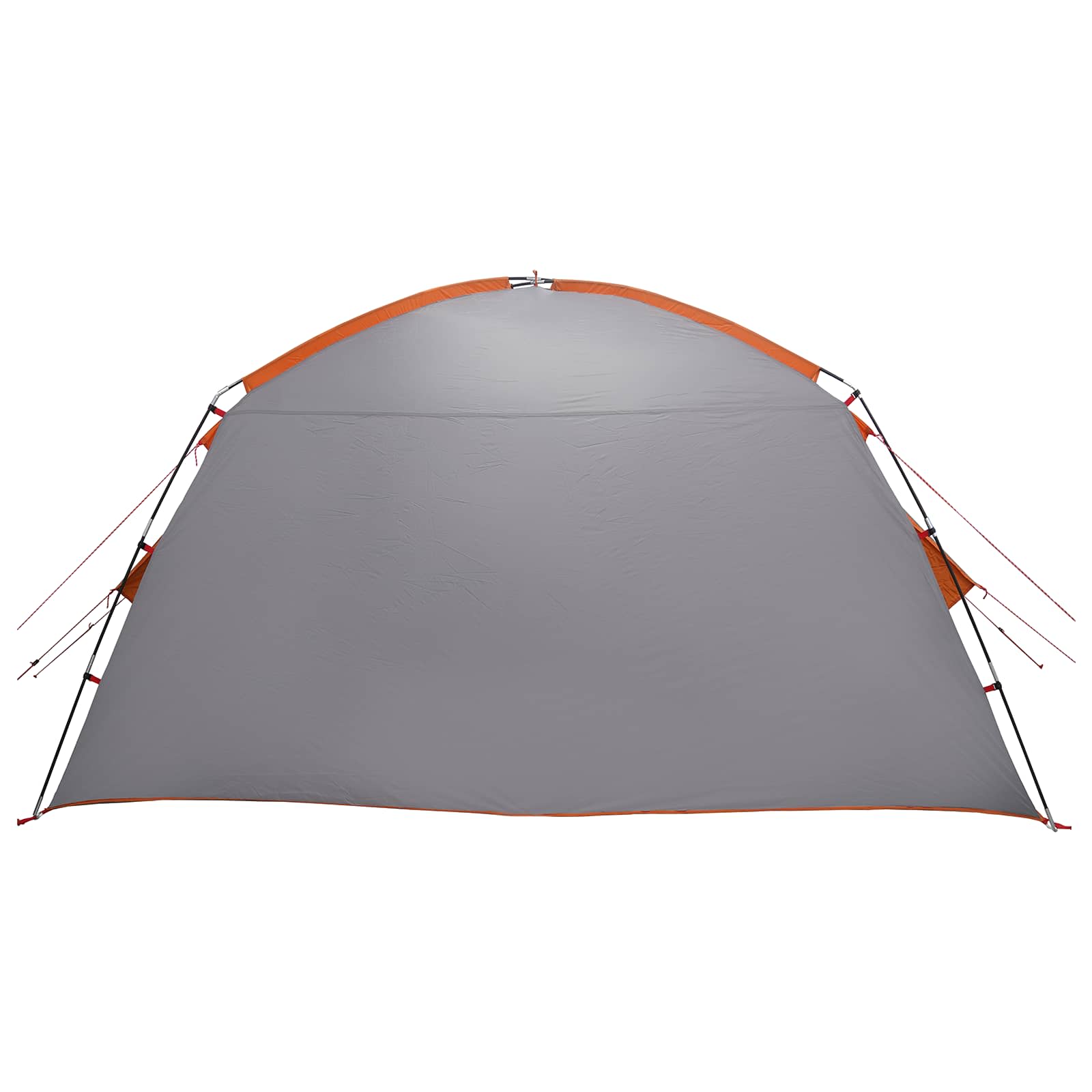 Hütten-Zelt Grau und Orange 300 x 210 x 156 cm Polyester