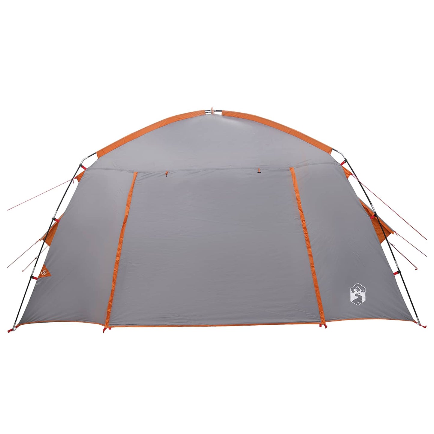 Hütten-Zelt Grau und Orange 300 x 210 x 156 cm Polyester