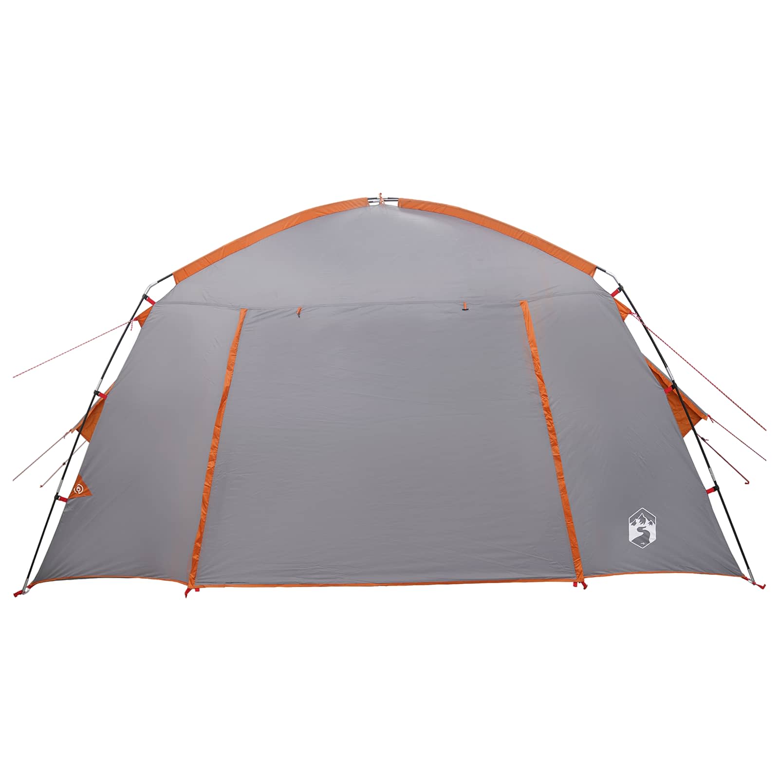 Hütten-Zelt Grau und Orange 300 x 210 x 156 cm Polyester