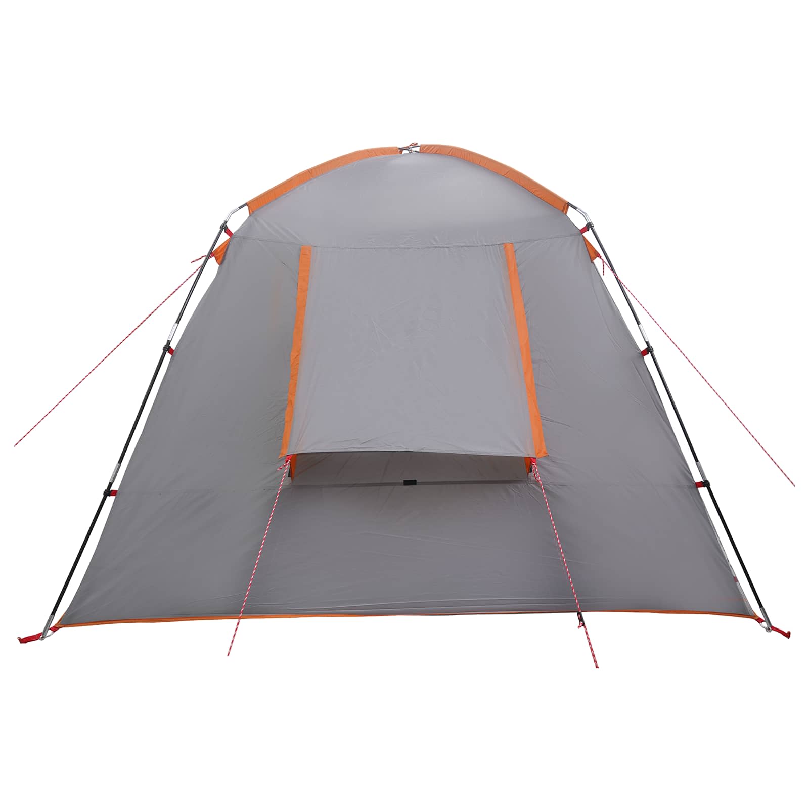 Hütten-Zelt Grau und Orange 300 x 210 x 156 cm Polyester