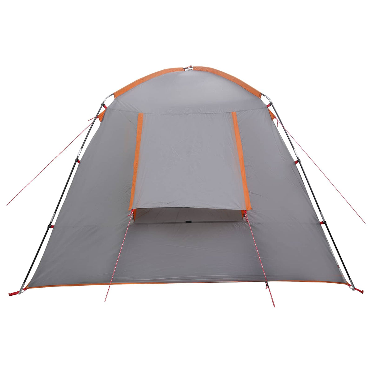 Hütten-Zelt 4 Personen Grau und Orange Polyester