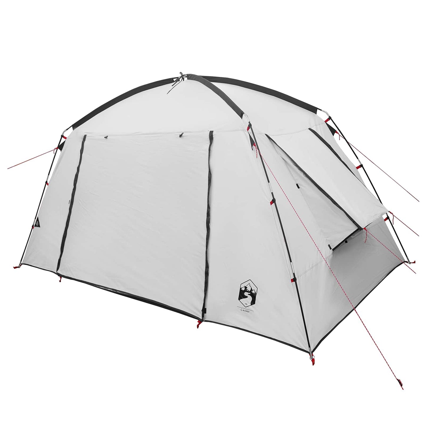 Hütten-Zelt mit Dach Weiß Blackout 300 x 210 x 156 cm Polyester