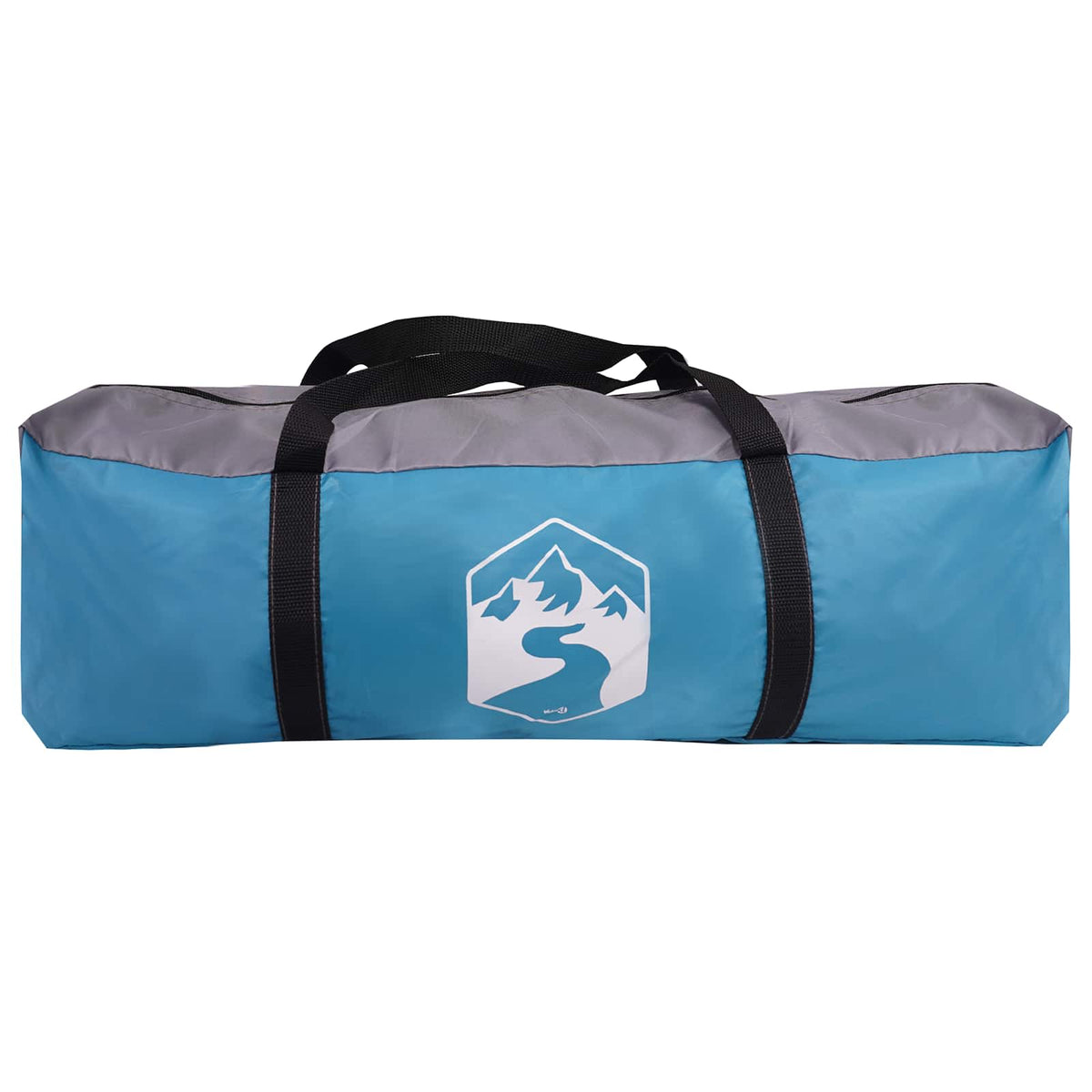 Campingzelt mit Regenhaube wasserdicht 3 Personen Blau