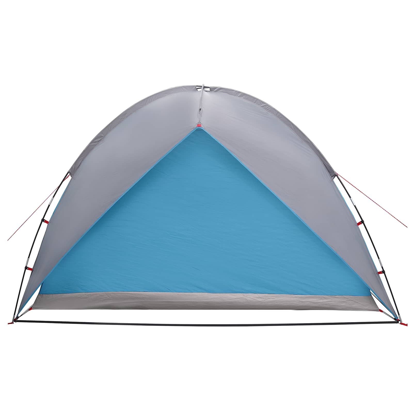 Campingzelt mit Regenhaube wasserdicht 4 Personen Blau