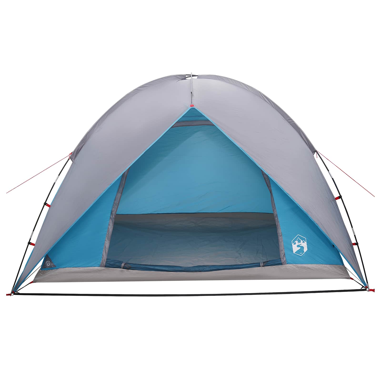 Campingzelt mit Regenhaube wasserdicht 4 Personen Blau