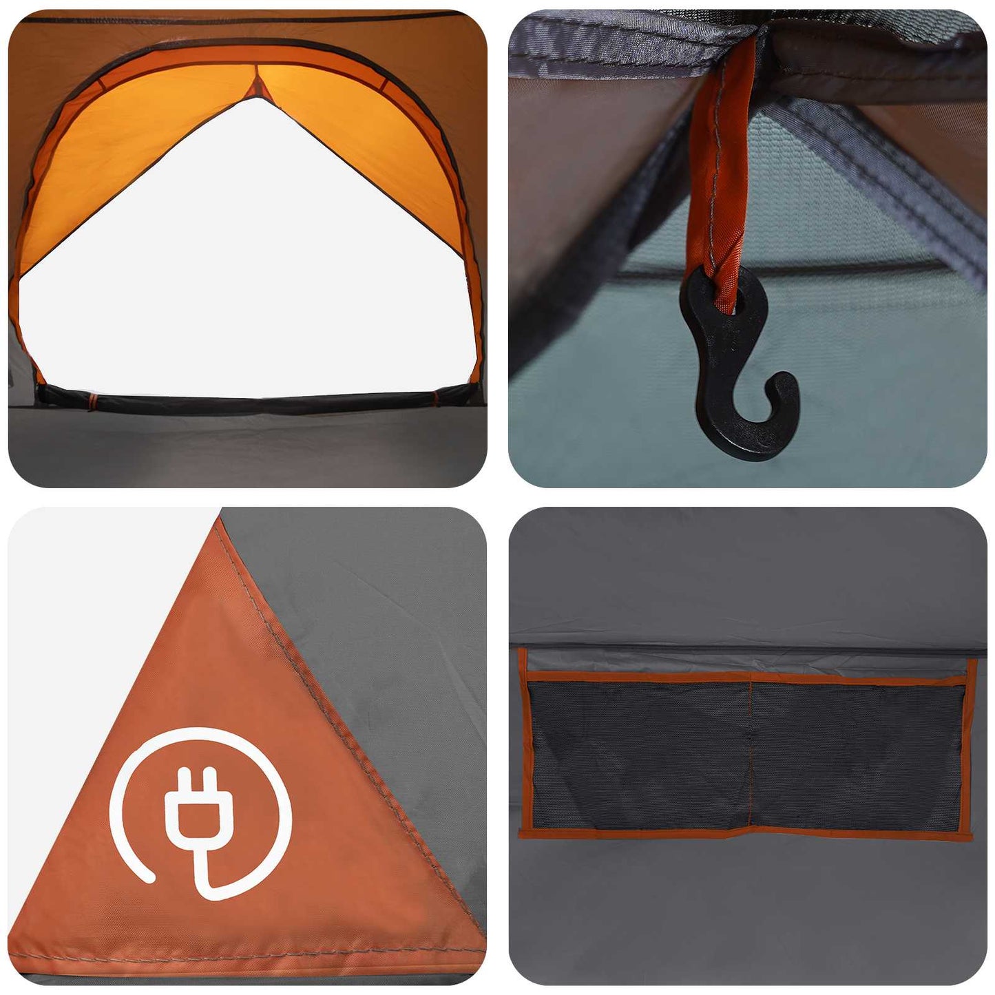 Campingzelt mit Regenhaube wasserdicht 4 Personen