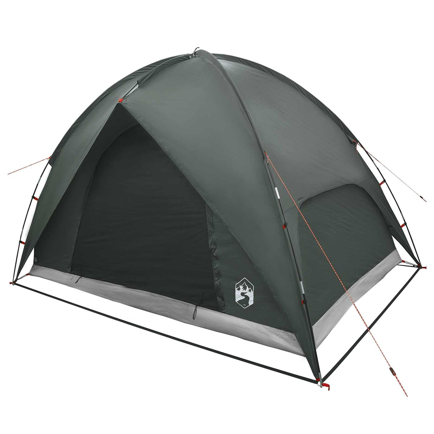 Campingzelt mit Regenhaube wasserdicht 4 Personen Olivegrün