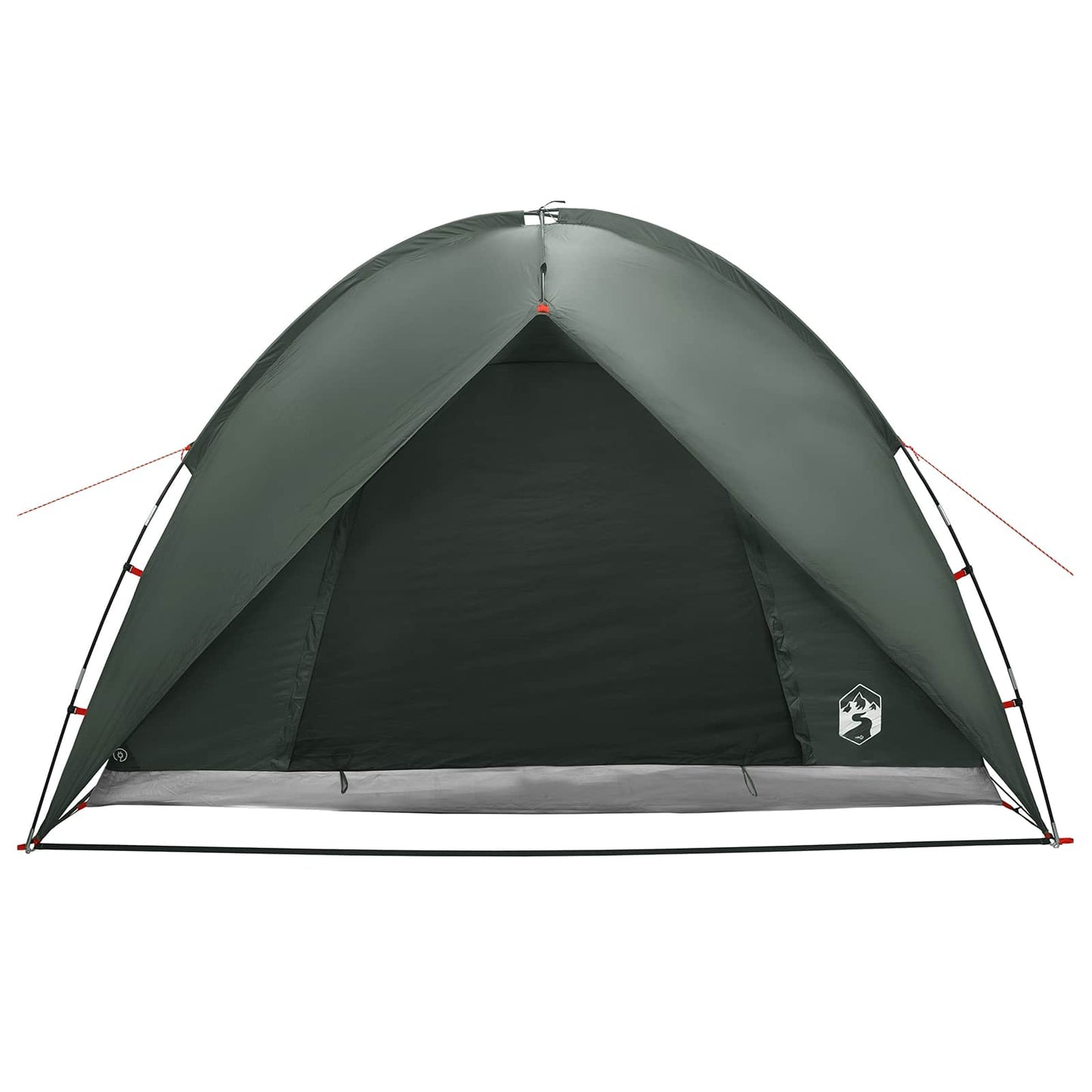 Campingzelt mit Regenhaube wasserdicht 4 Personen Olivegrün