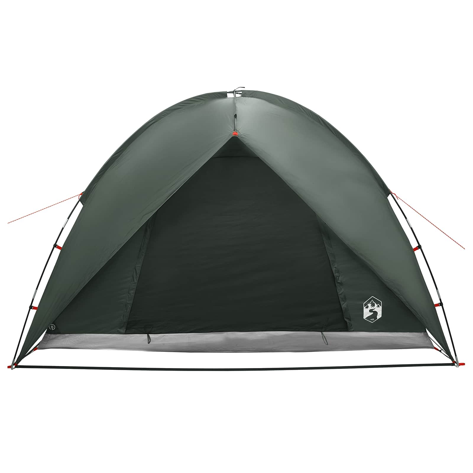Campingzelt mit Regenhaube wasserdicht 4 Personen Olivegrün