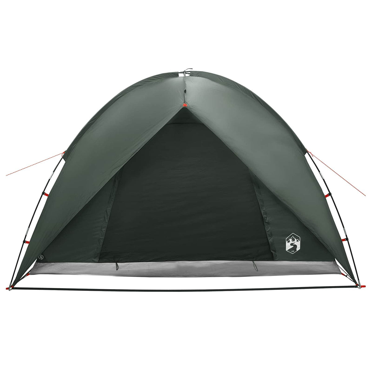 Campingzelt mit Regenhaube wasserdicht 3 Personen Olivegrün