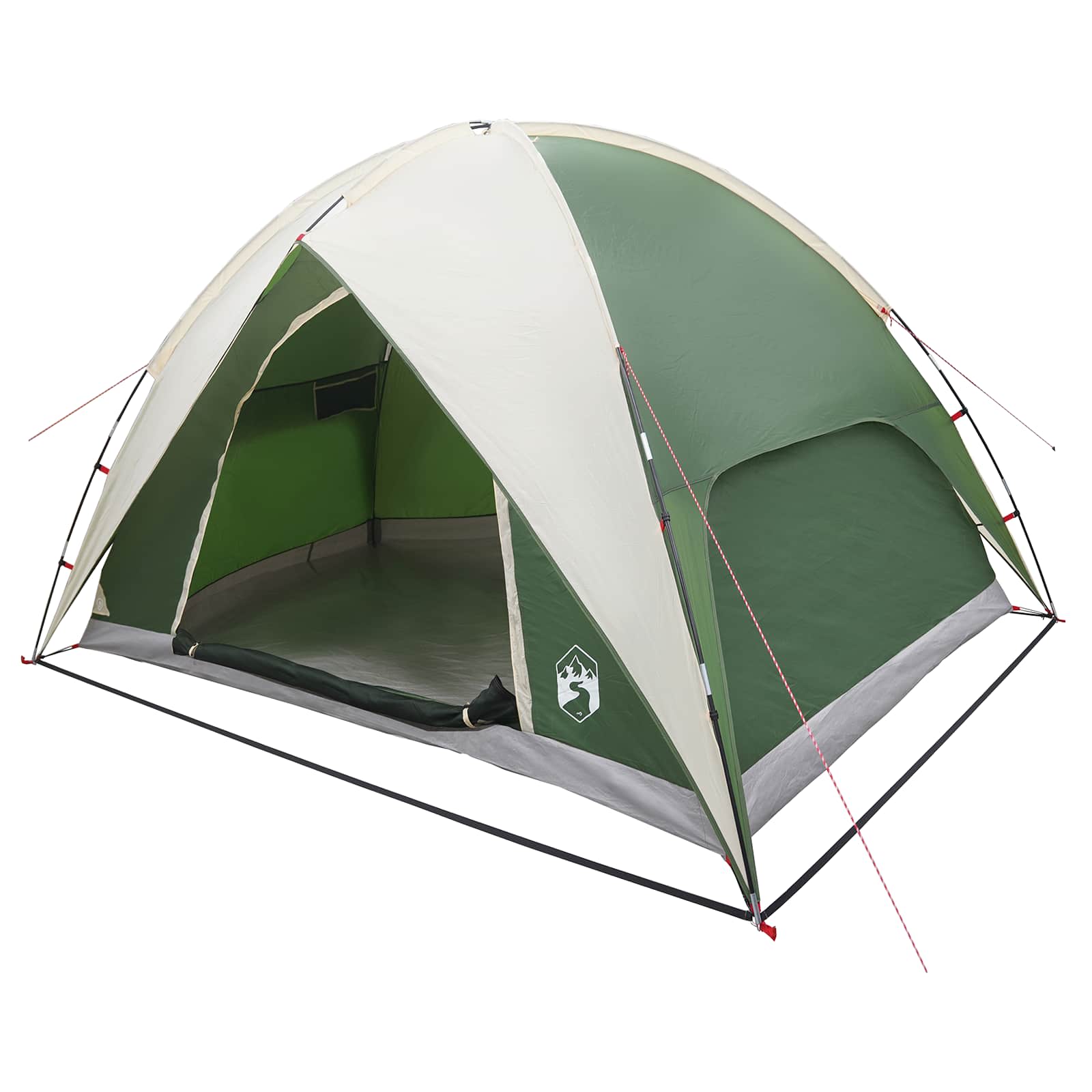 Campingzelt mit Regenhaube wasserdicht 4 Personen Grün