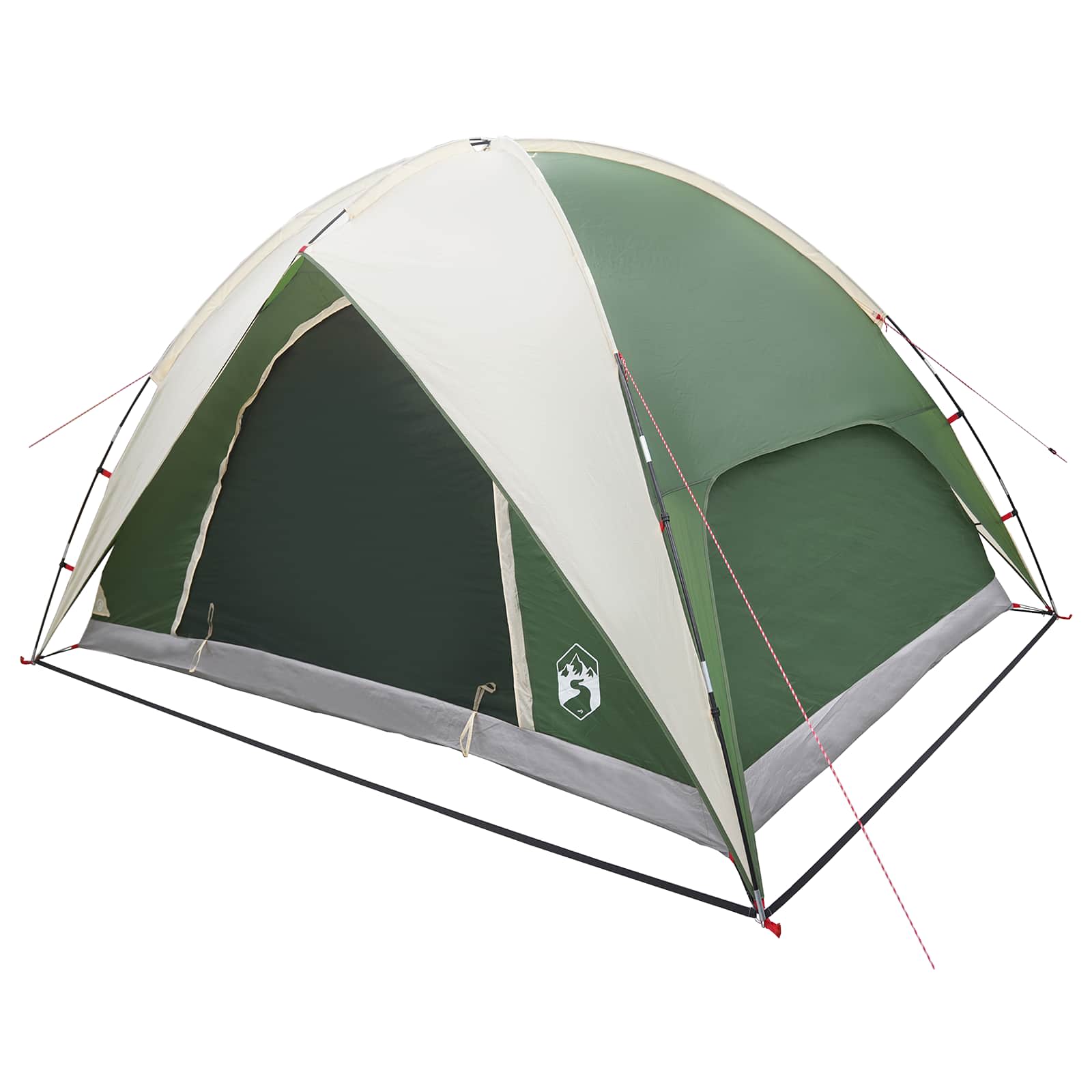 Campingzelt mit Regenhaube wasserdicht 4 Personen Grün