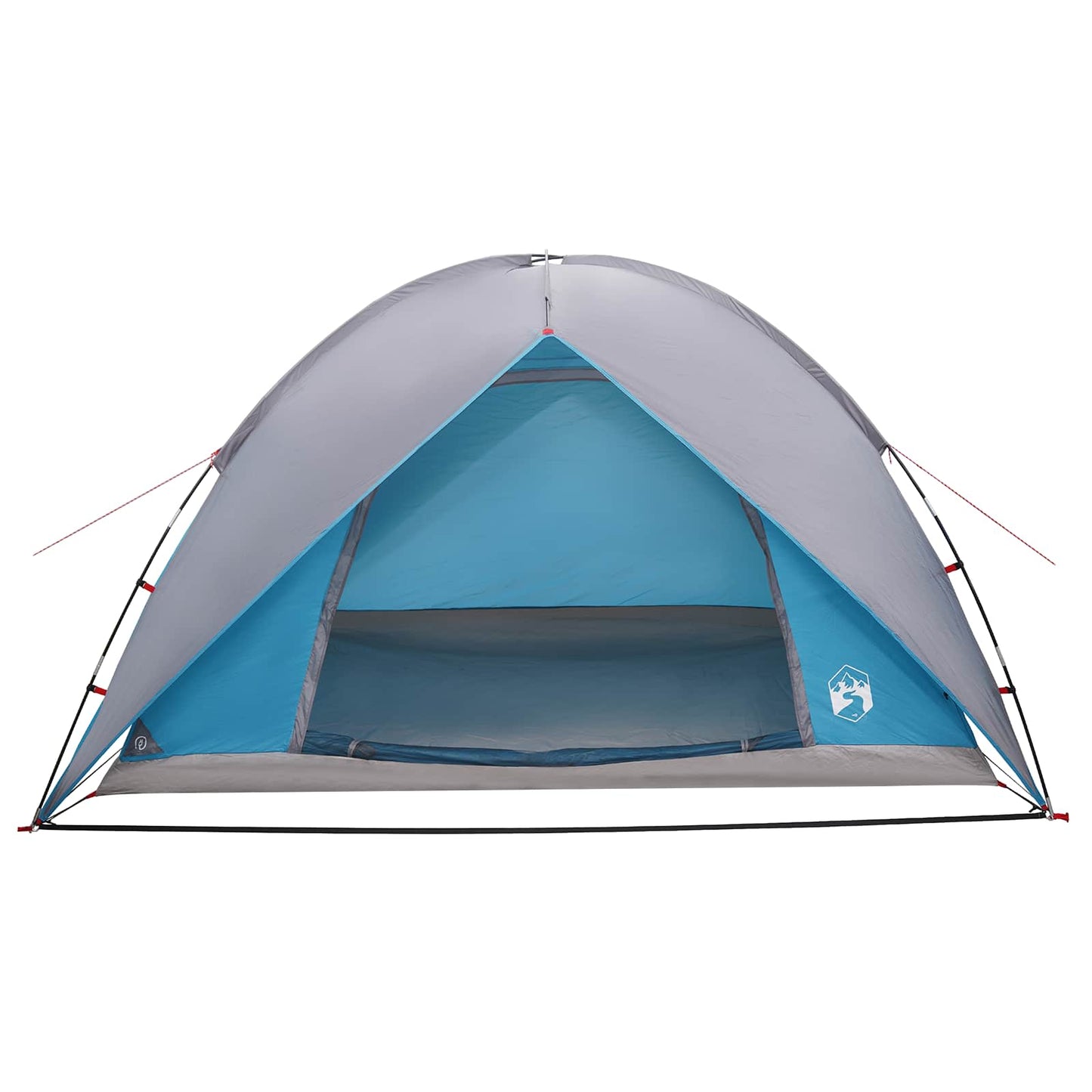 Campingzelt mit Regenhaube wasserdicht 4 Personen Blau