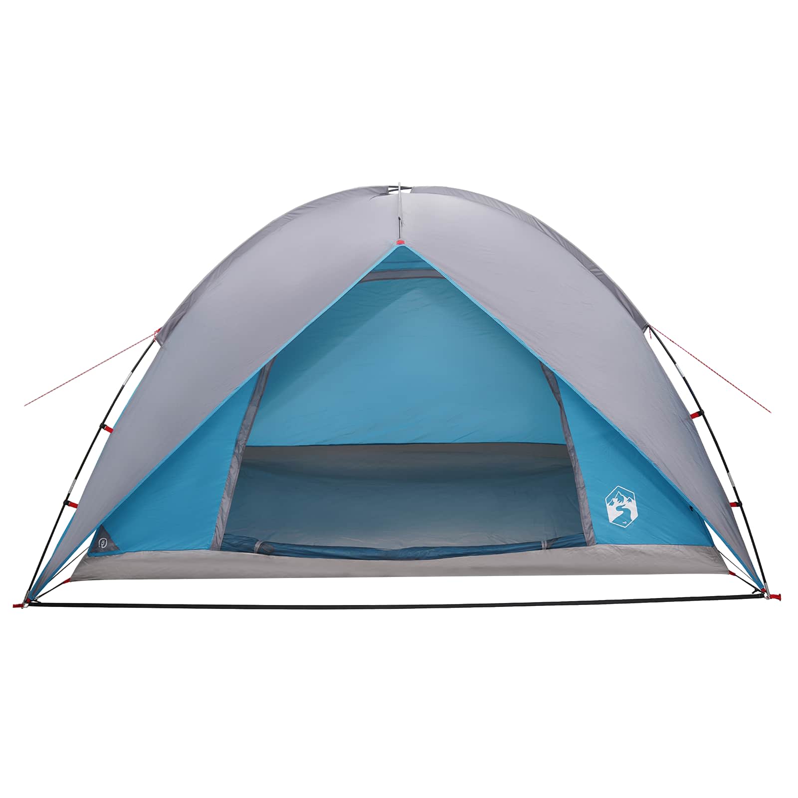 Campingzelt mit Regenhaube wasserdicht 4 Personen Blau