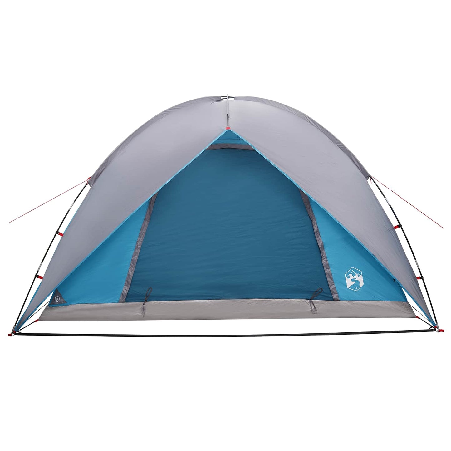 Campingzelt mit Regenhaube wasserdicht 4 Personen Blau