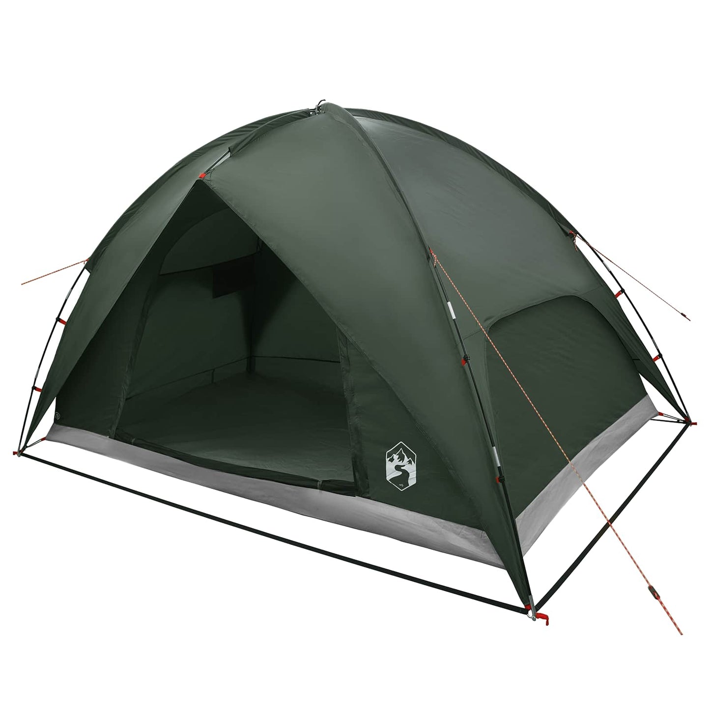 Campingzelt mit Regenhaube wasserdicht 4 Personen Olivegrün