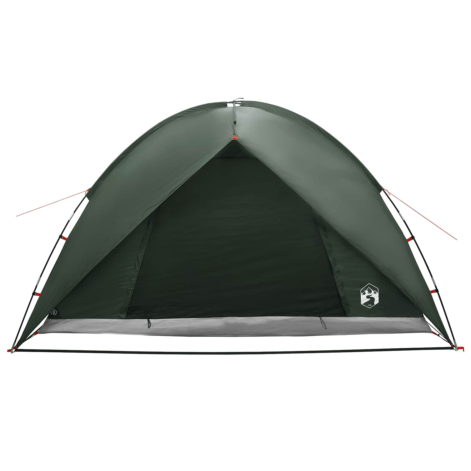 Campingzelt mit Regenhaube wasserdicht 4 Personen Olivegrün