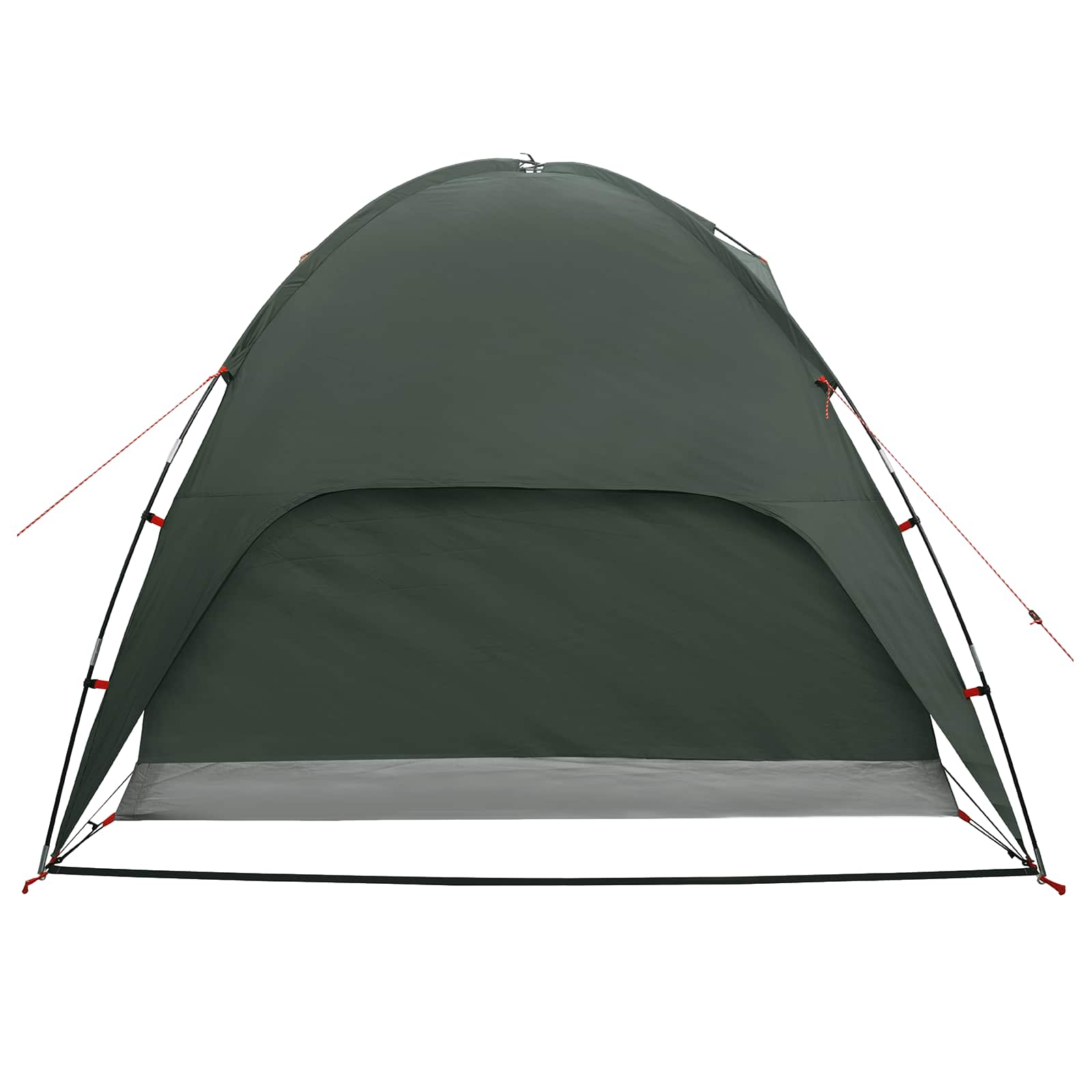 Campingzelt mit Regenhaube wasserdicht 4 Personen Olivegrün