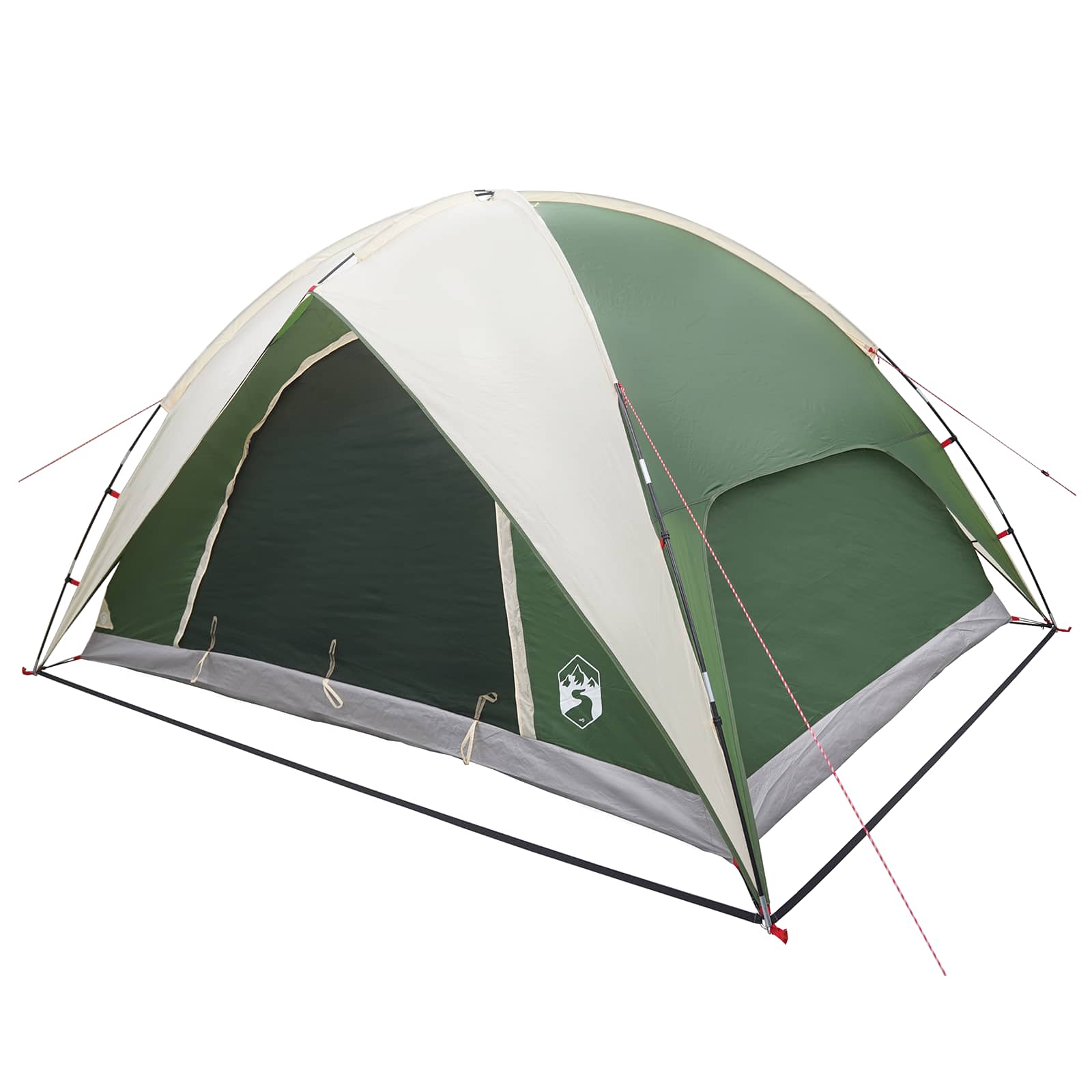Campingzelt mit Regenhaube wasserdicht 4 Personen Grün