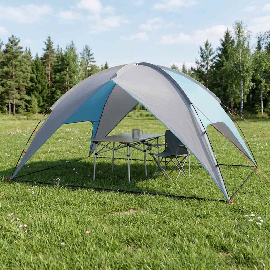 Campingzelt mit Regenhaube wasserdicht 4 Personen Blau