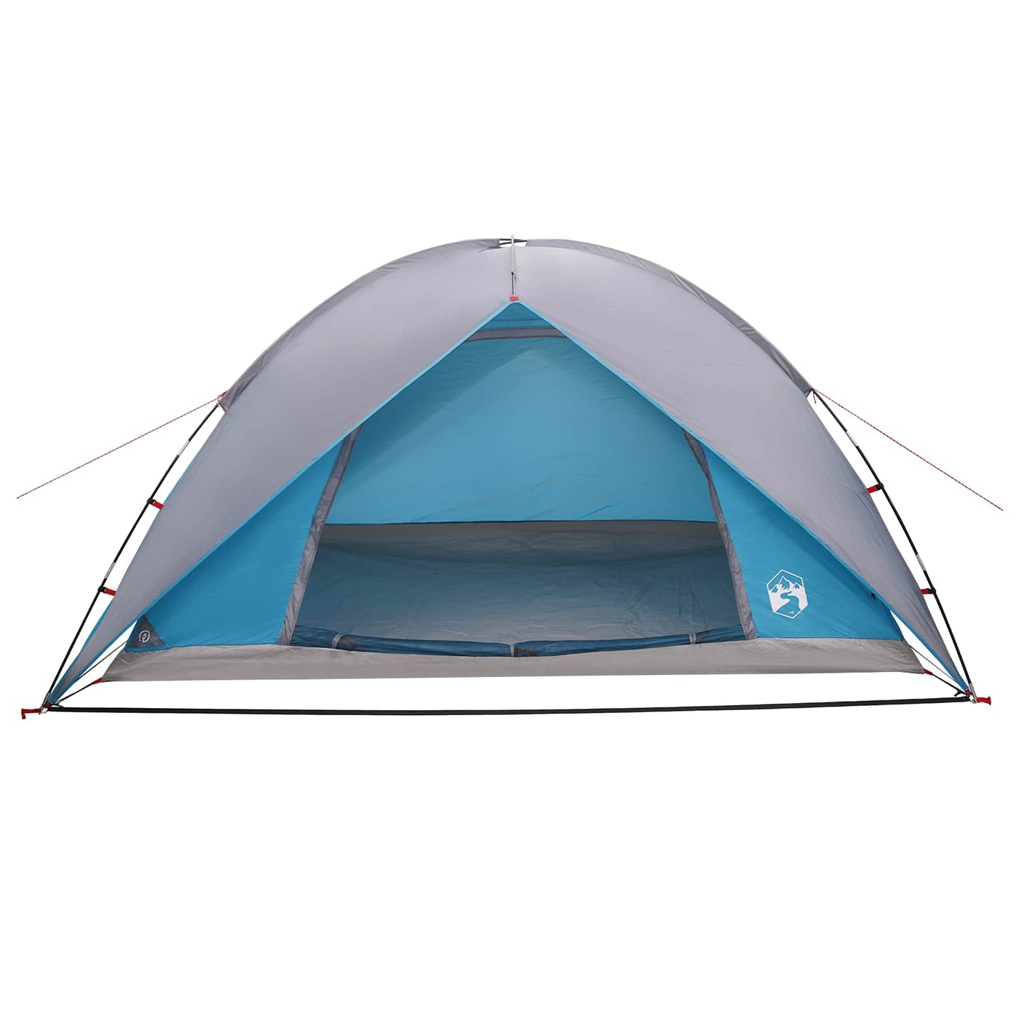 Campingzelt mit Regenhaube wasserdicht 4 Personen Blau