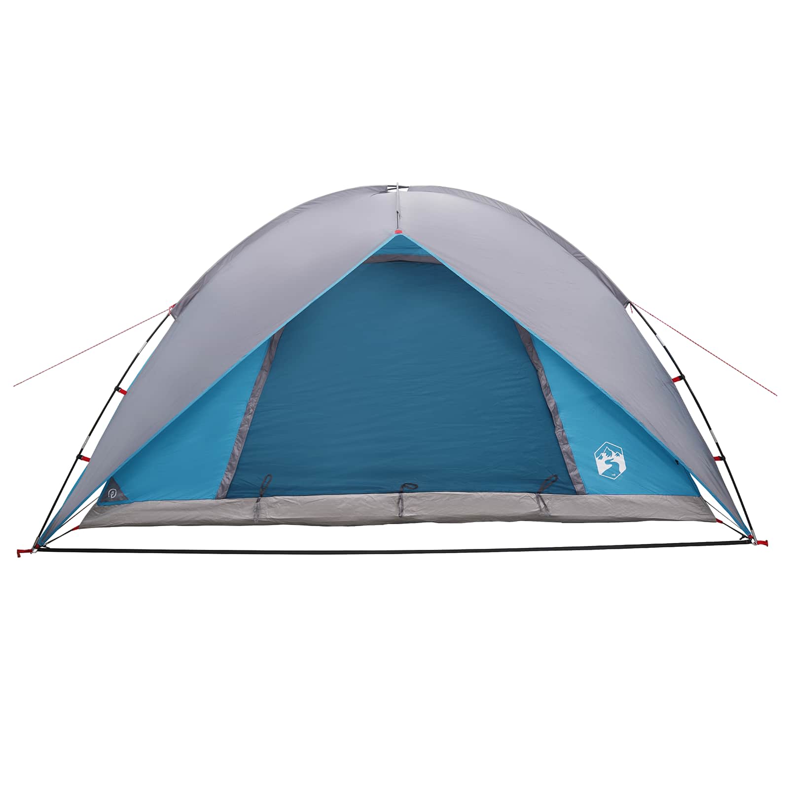 Campingzelt mit Regenhaube wasserdicht 4 Personen Blau