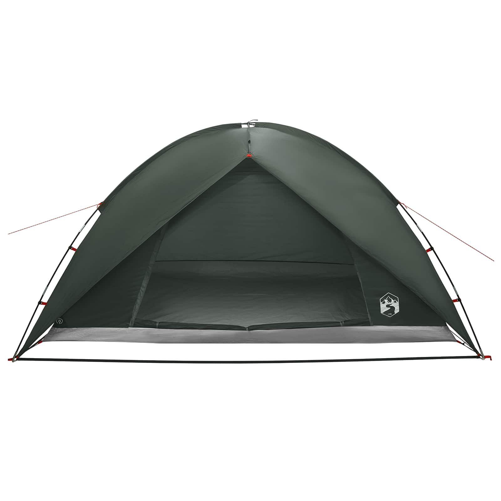 Campingzelt mit Regenhaube wasserdicht 4 Personen Olivegrün