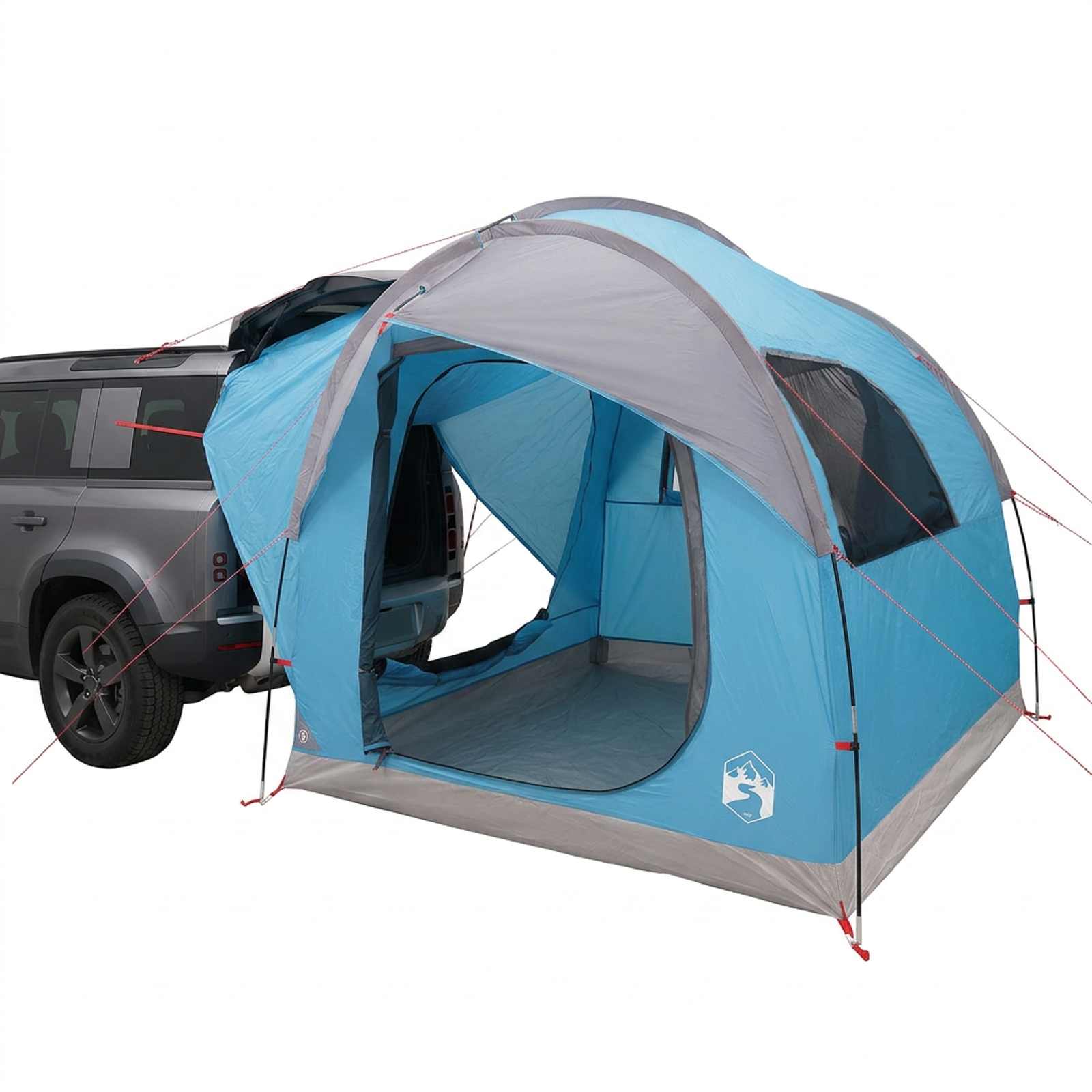 Autozelt mit Dach Blau 239 x 210 x 210 cm Polyester und Stahl