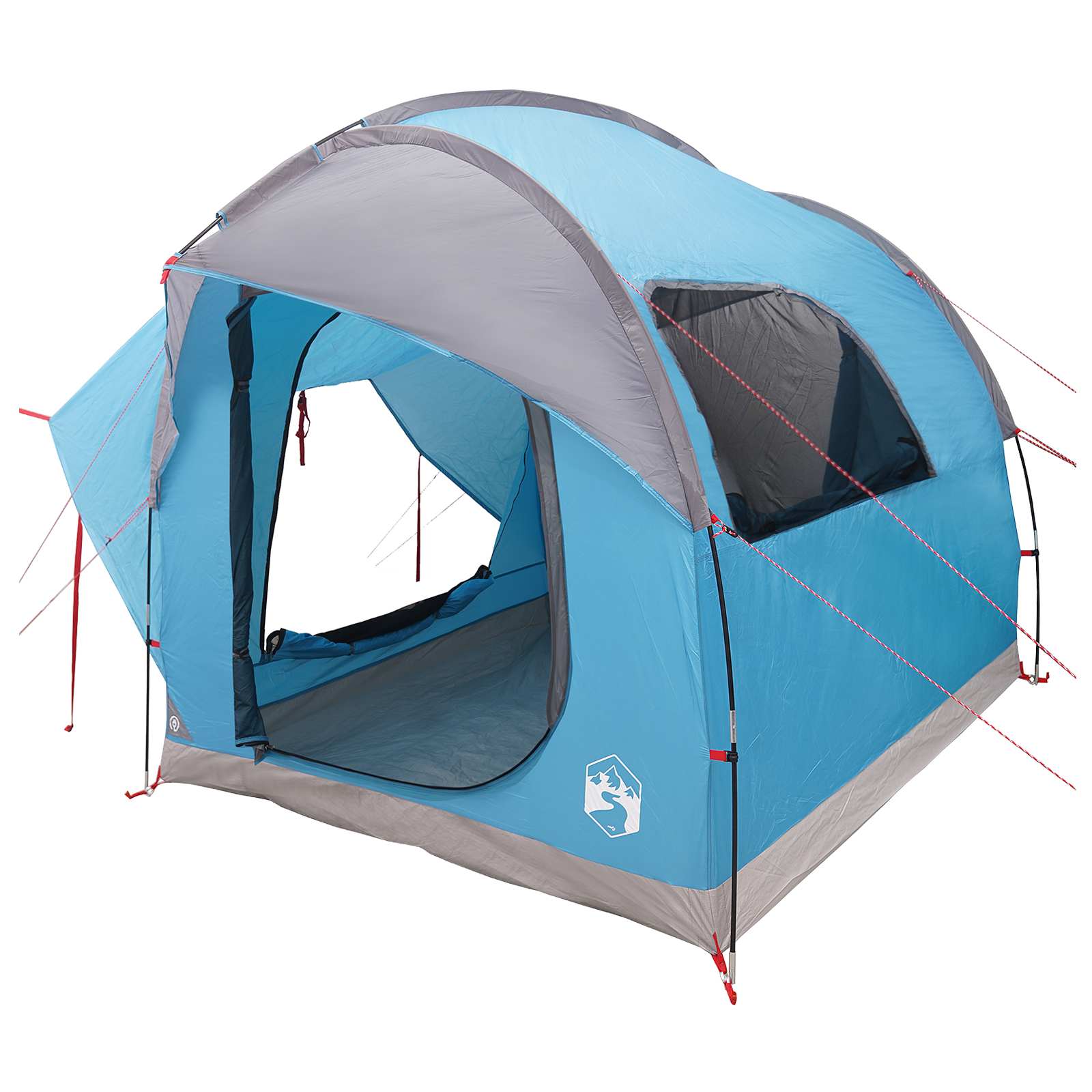 Autozelt mit Dach Blau 239 x 210 x 210 cm Polyester und Stahl