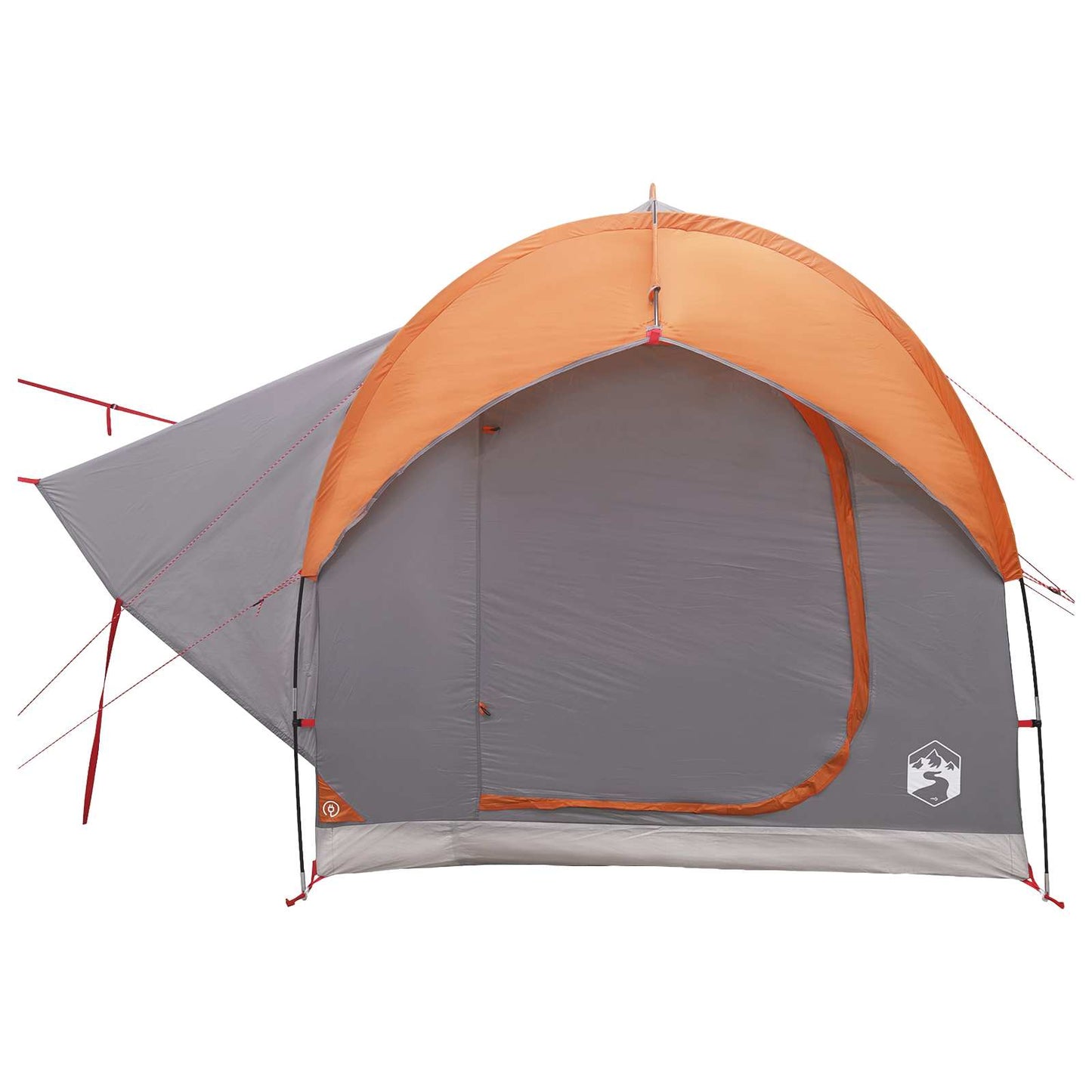 Autozelt Grau und Orange 239 x 210 x 210 cm Polyester und Stahl