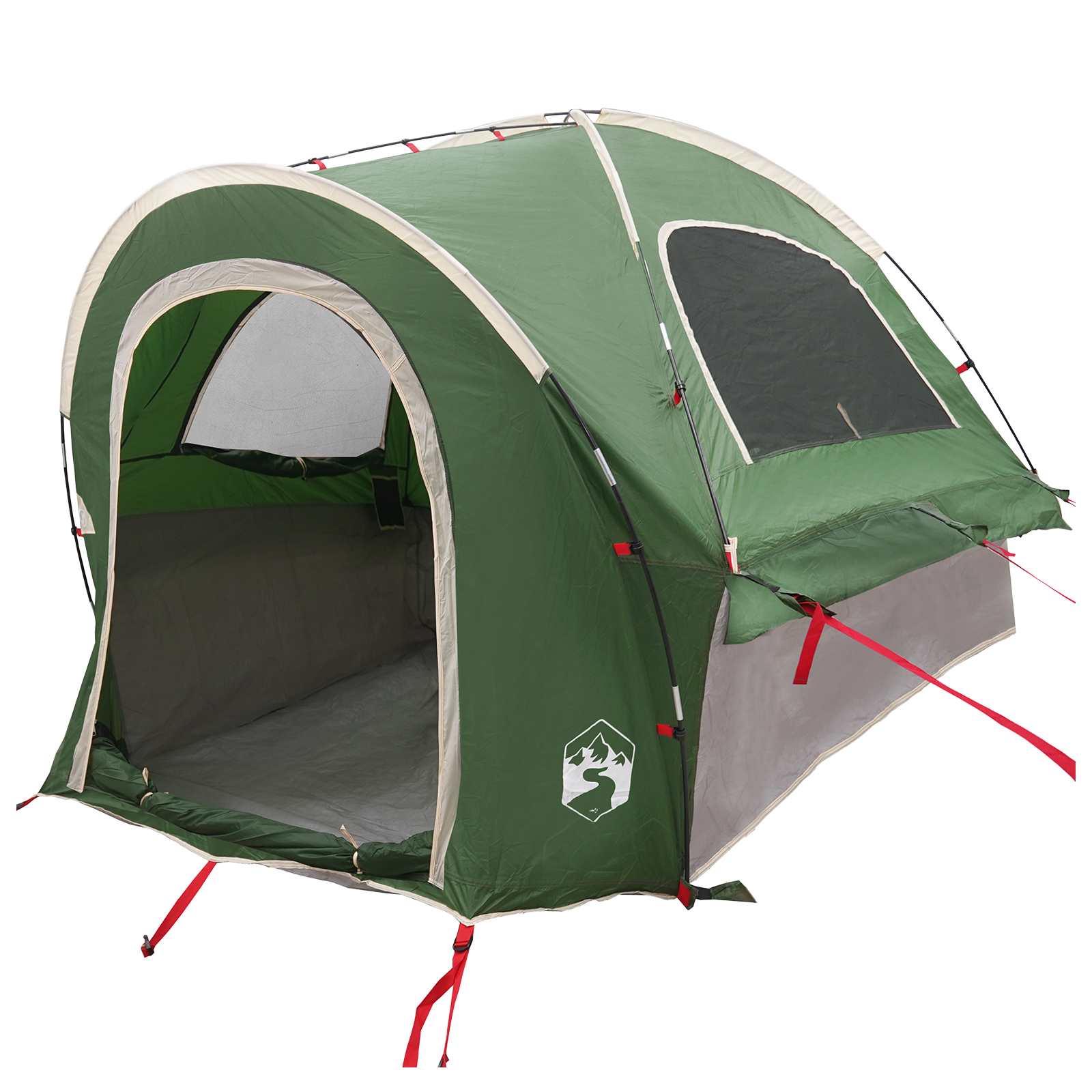 Autozelt 200 x 170 x 170 cm Grün Polyester und Stahl