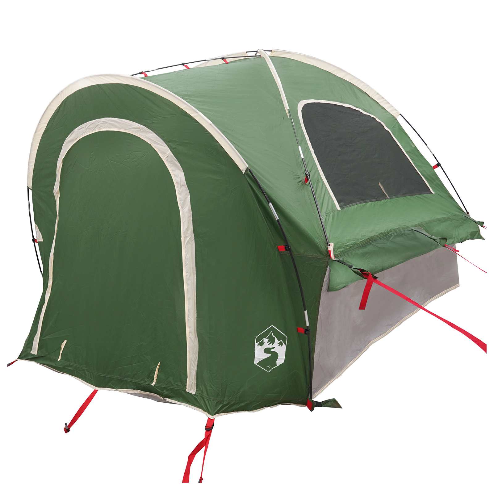 Autozelt 200 x 170 x 170 cm Grün Polyester und Stahl