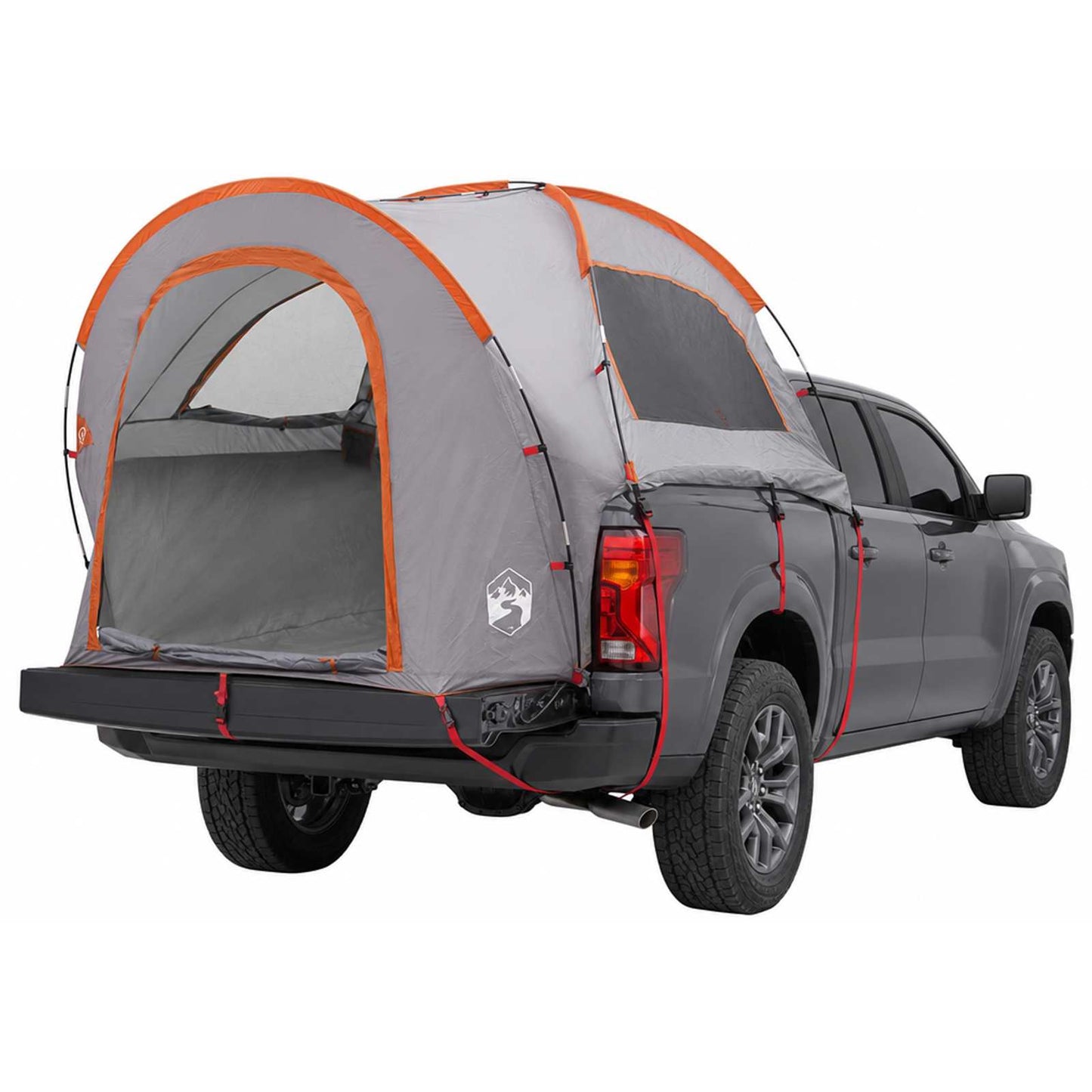 Autozelt 200 x 170 x 170 cm Grau und Orange Polyester und Stahl