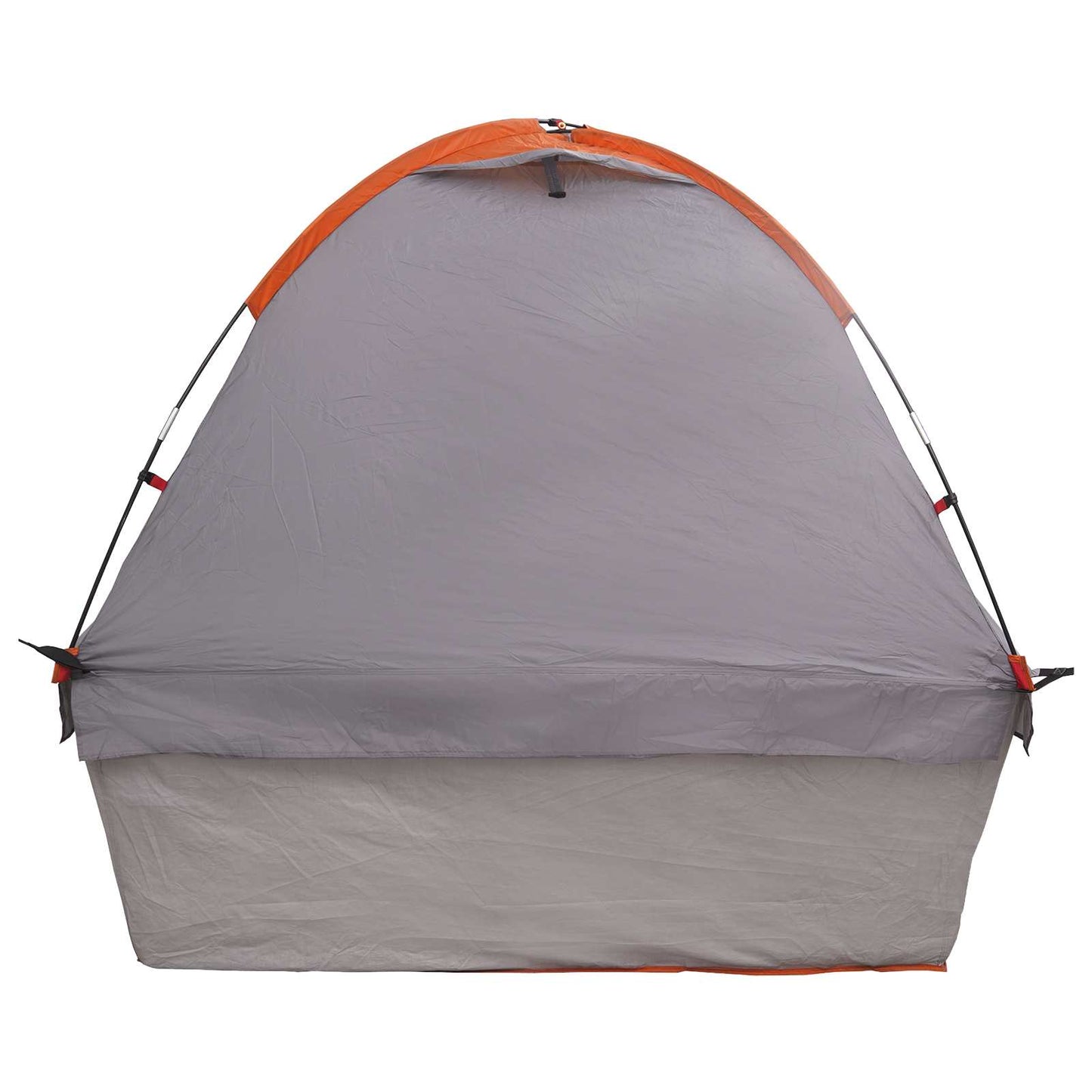 Autozelt 200 x 170 x 170 cm Grau und Orange Polyester und Stahl