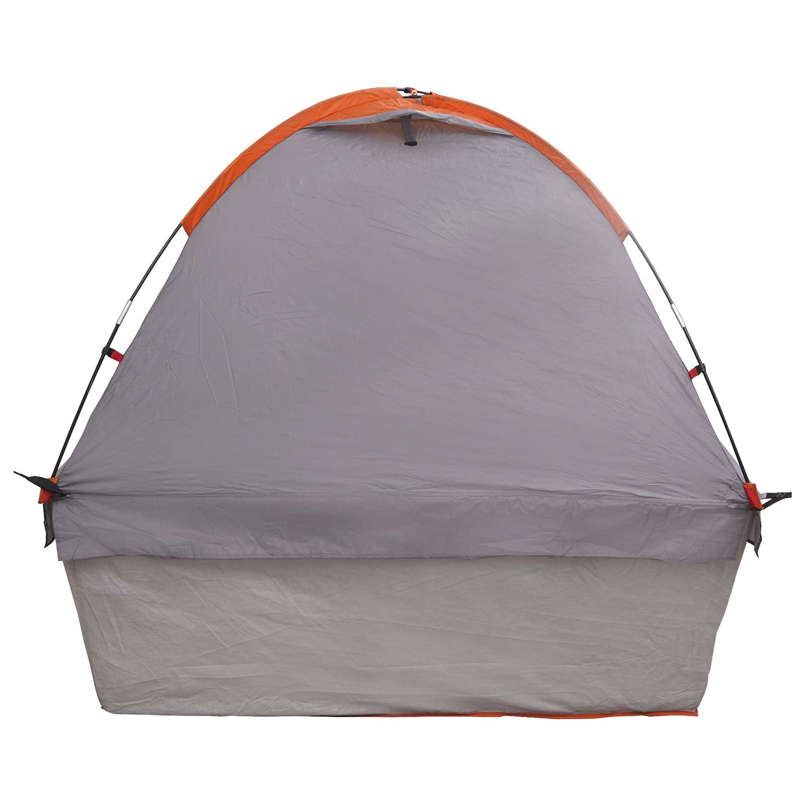 Autozelt 200 x 170 x 170 cm Grau und Orange Polyester und Stahl