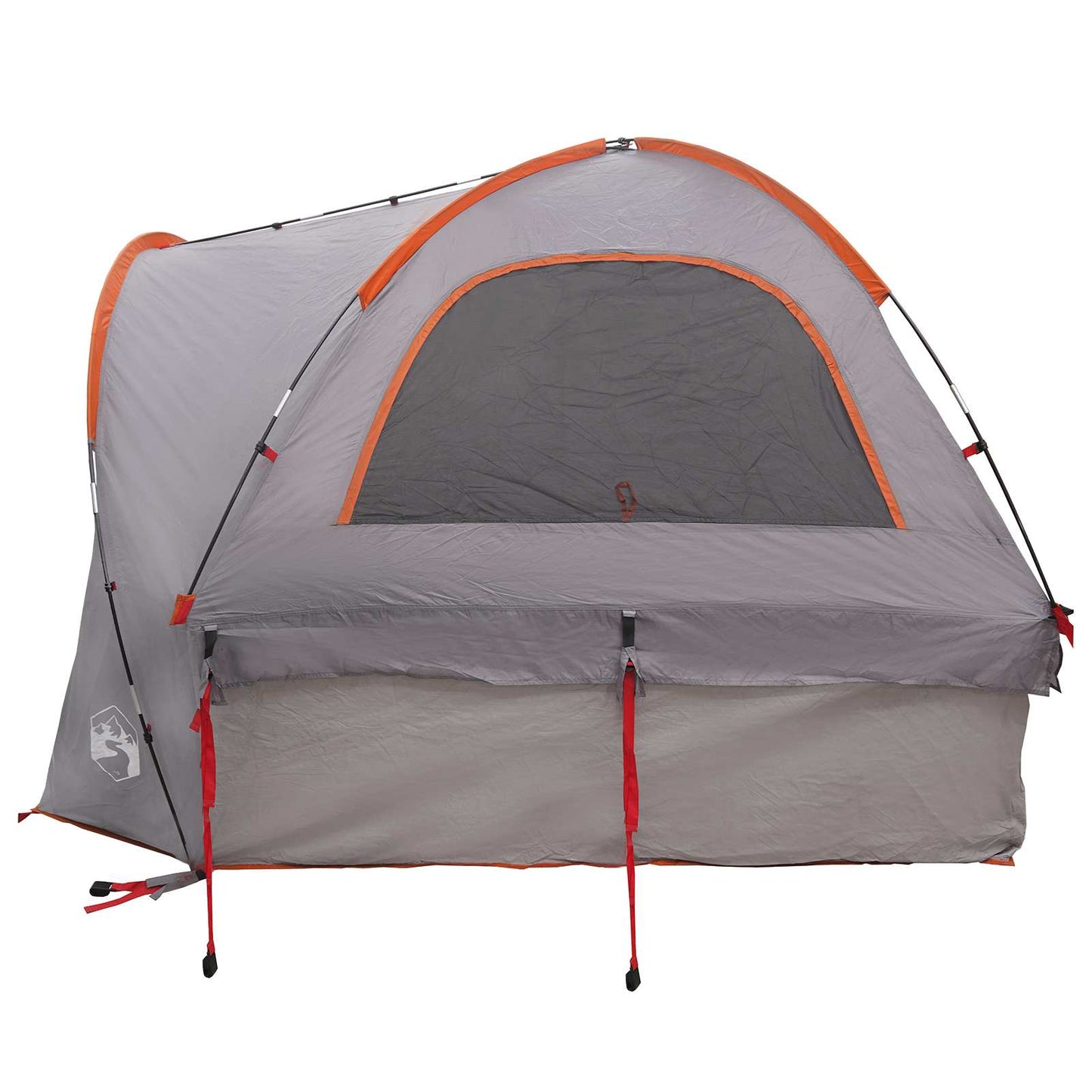 Autozelt 200 x 170 x 170 cm Grau und Orange Polyester und Stahl