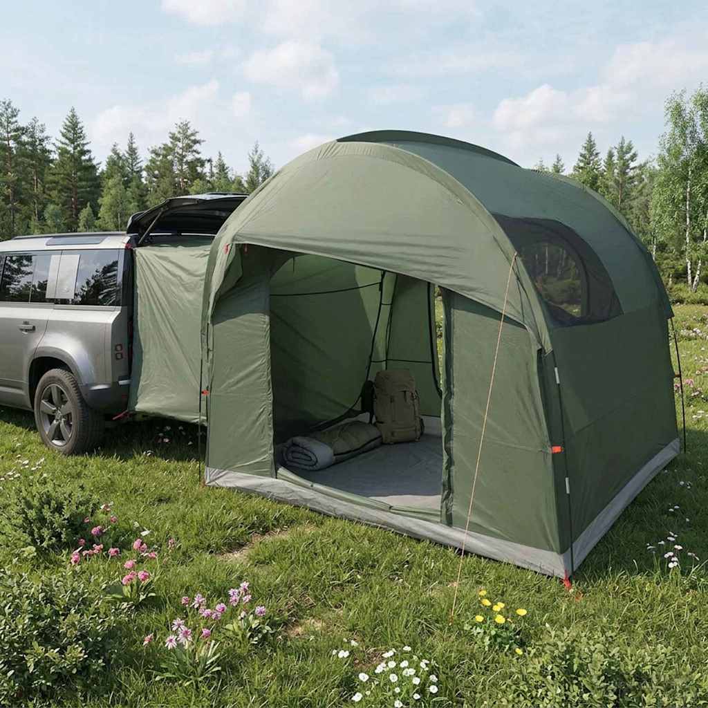 Heckklappen-Zelt mit Regenfly, wasserabweisend Olivegrün