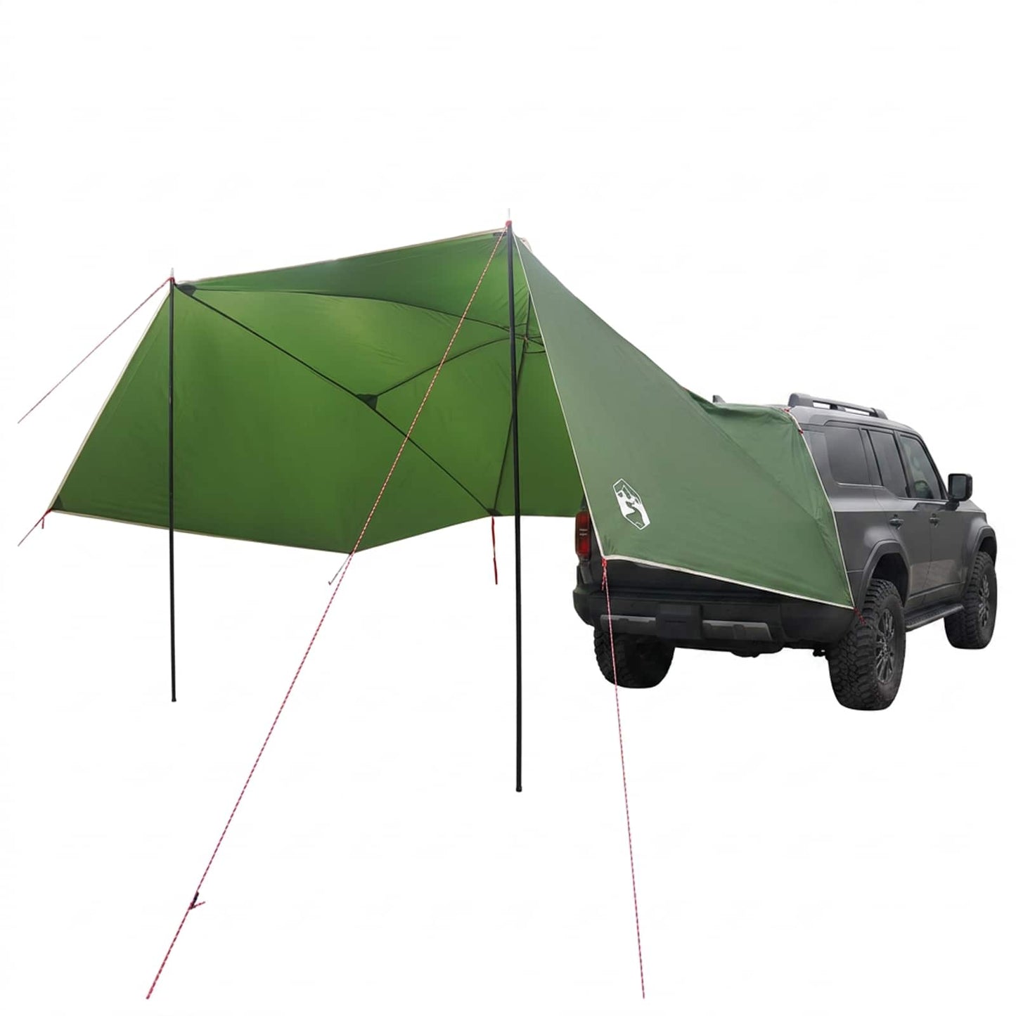Autozelt 308 x 215 x 220 cm Grün Polyester und Stahl