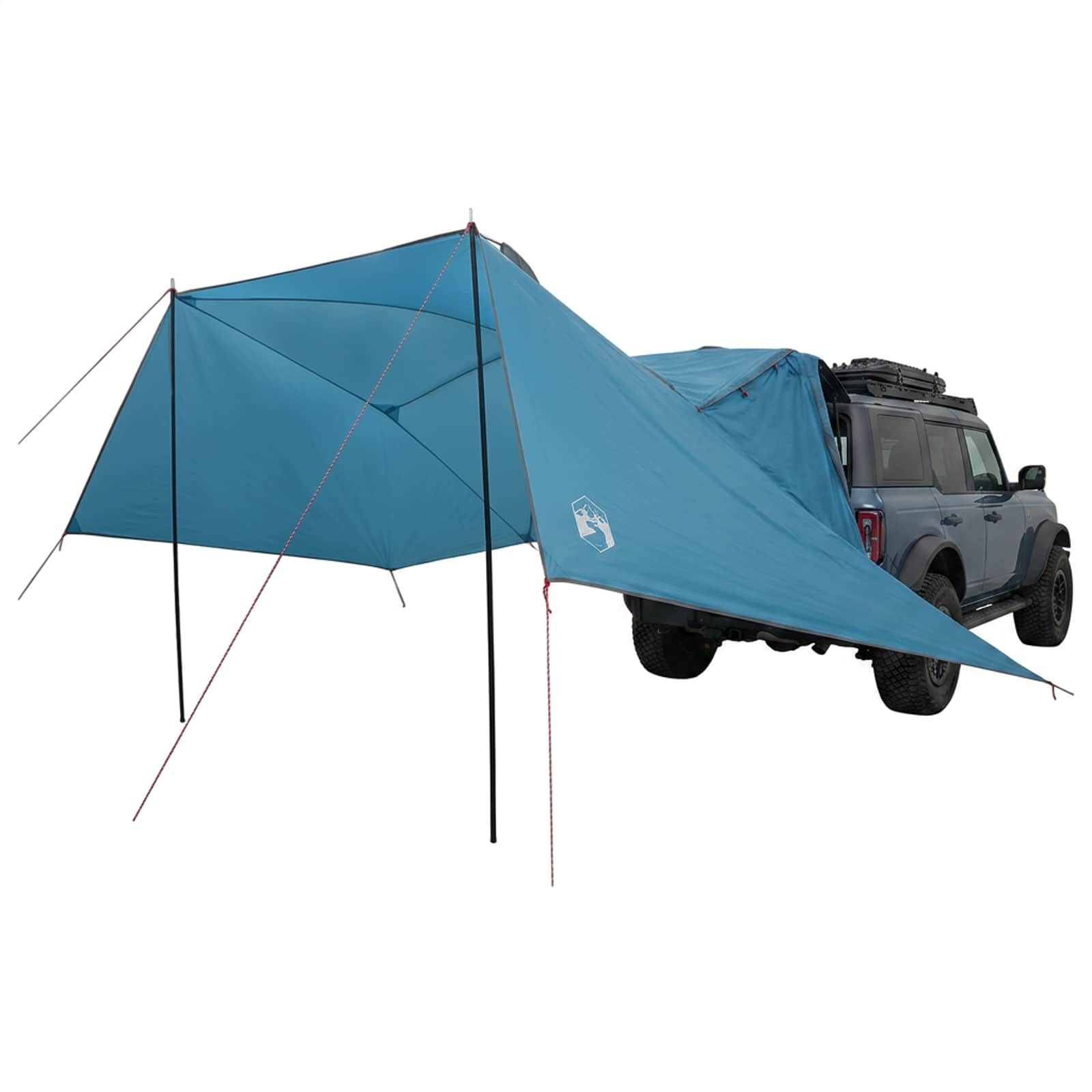 Autozelt 308 x 215 x 220 cm Blau Polyester und Stahl