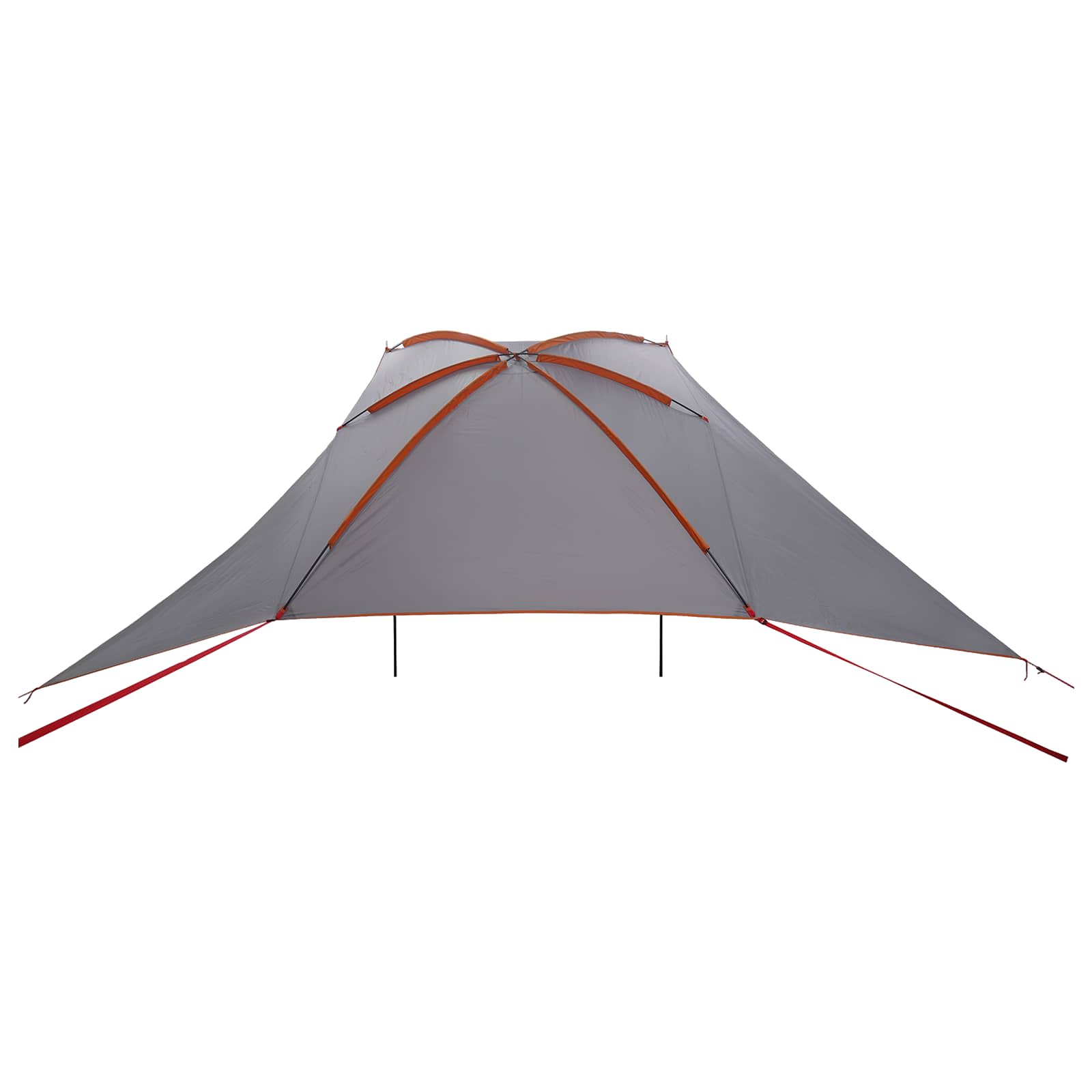 Autozelt 308 x 215 x 220 cm Grau und Orange Polyester und Stahl