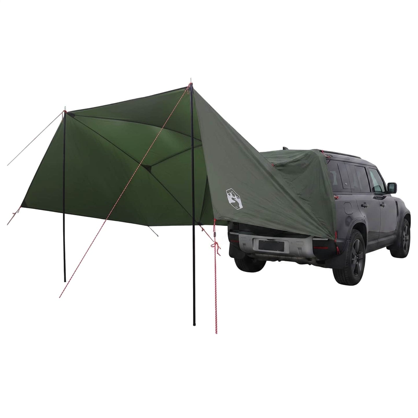 Autozelt 308 x 215 x 220 cm Olivegrün Polyester und Stahl