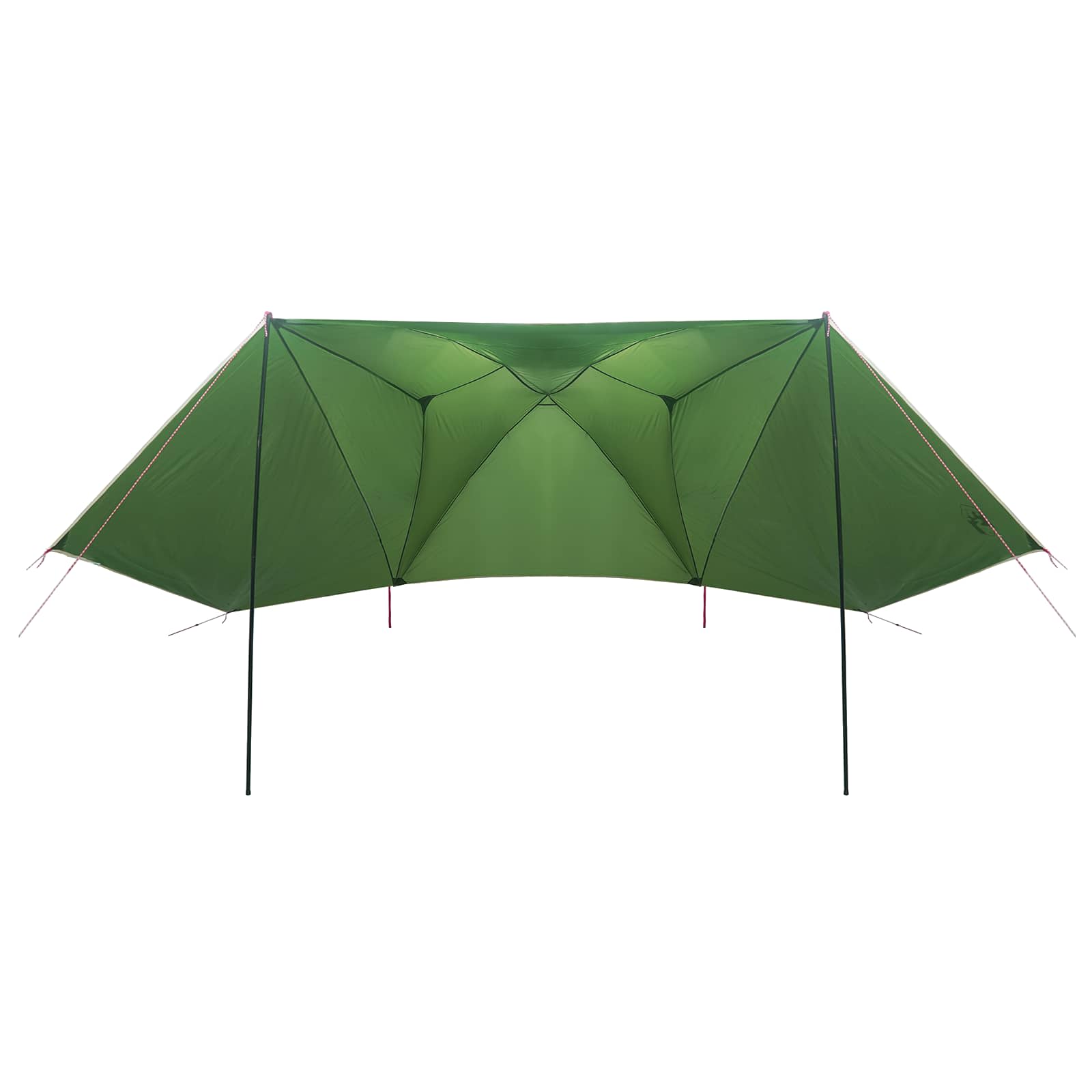 Autozelt 350 x 250 cm Grün Polyester und Stahl