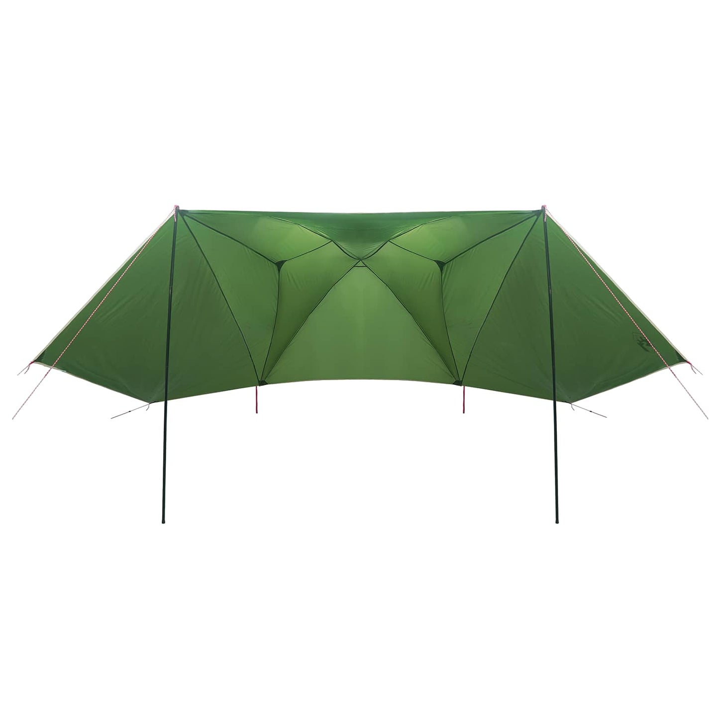 Autozelt 350 x 250 cm Grün Polyester und Stahl