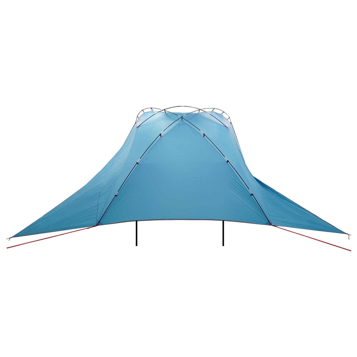 Autozelt 350 x 250 cm Blau Polyester und Stahl