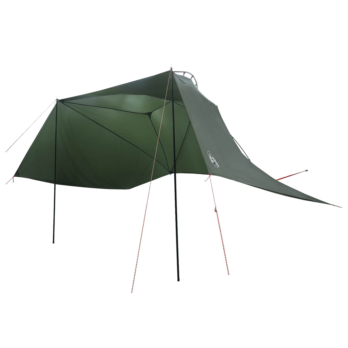 Autozelt 350 x 250 cm Olivegrün Polyester und Stahl