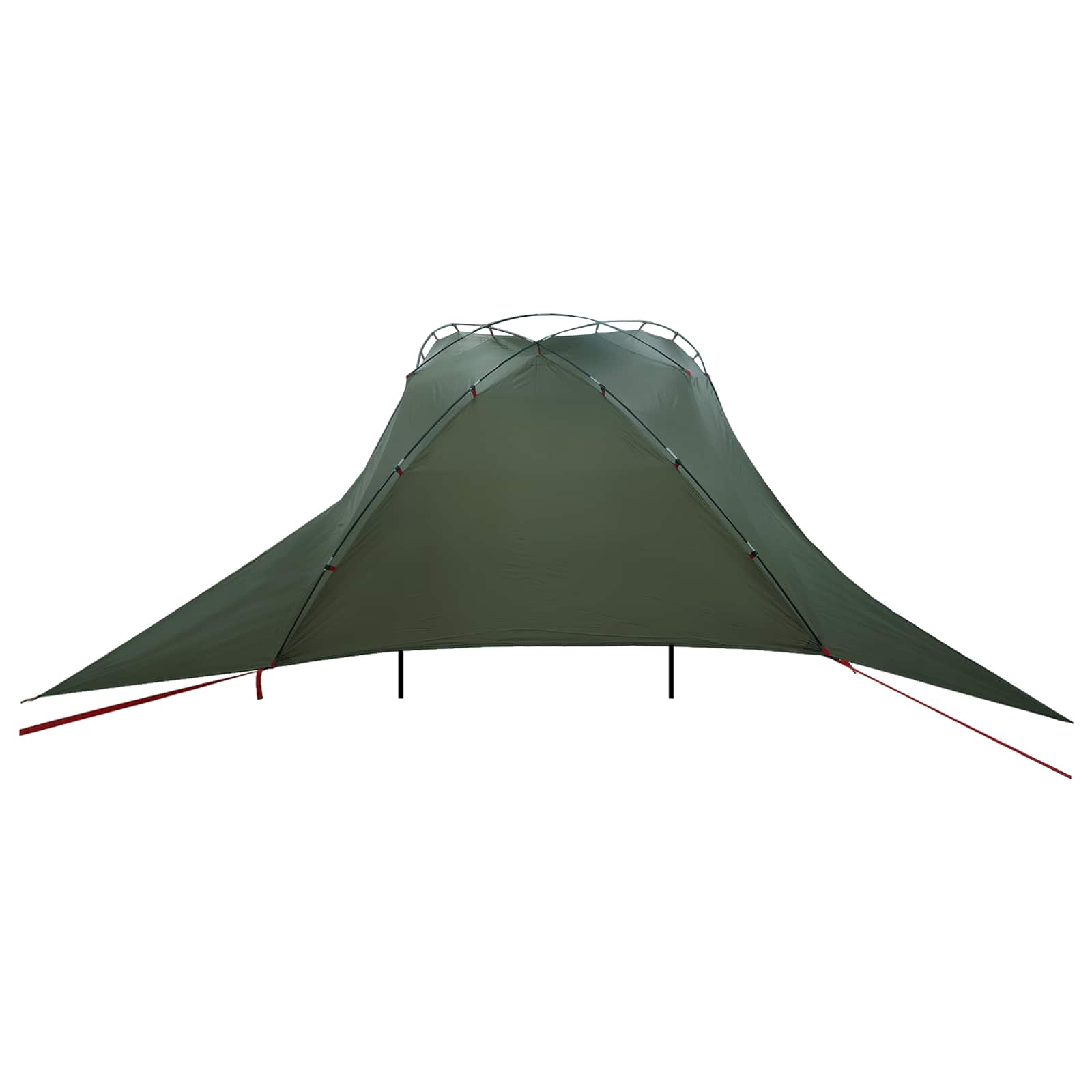 Autozelt 350 x 250 cm Olivegrün Polyester und Stahl